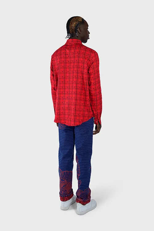 Eternal Plaid Long Sleeve Button Up Shirt office essential