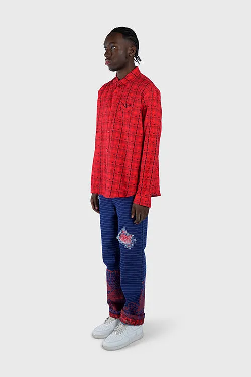 Eternal Plaid Long Sleeve Button Up Shirt office essential