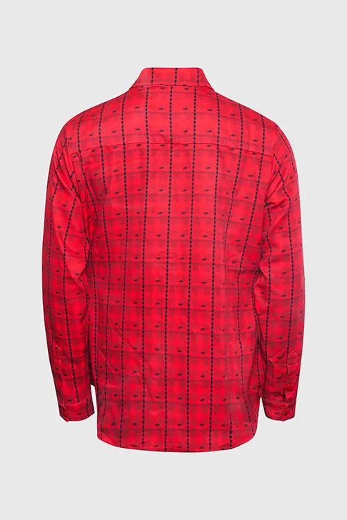 Eternal Plaid Long Sleeve Button Up Shirt office essential