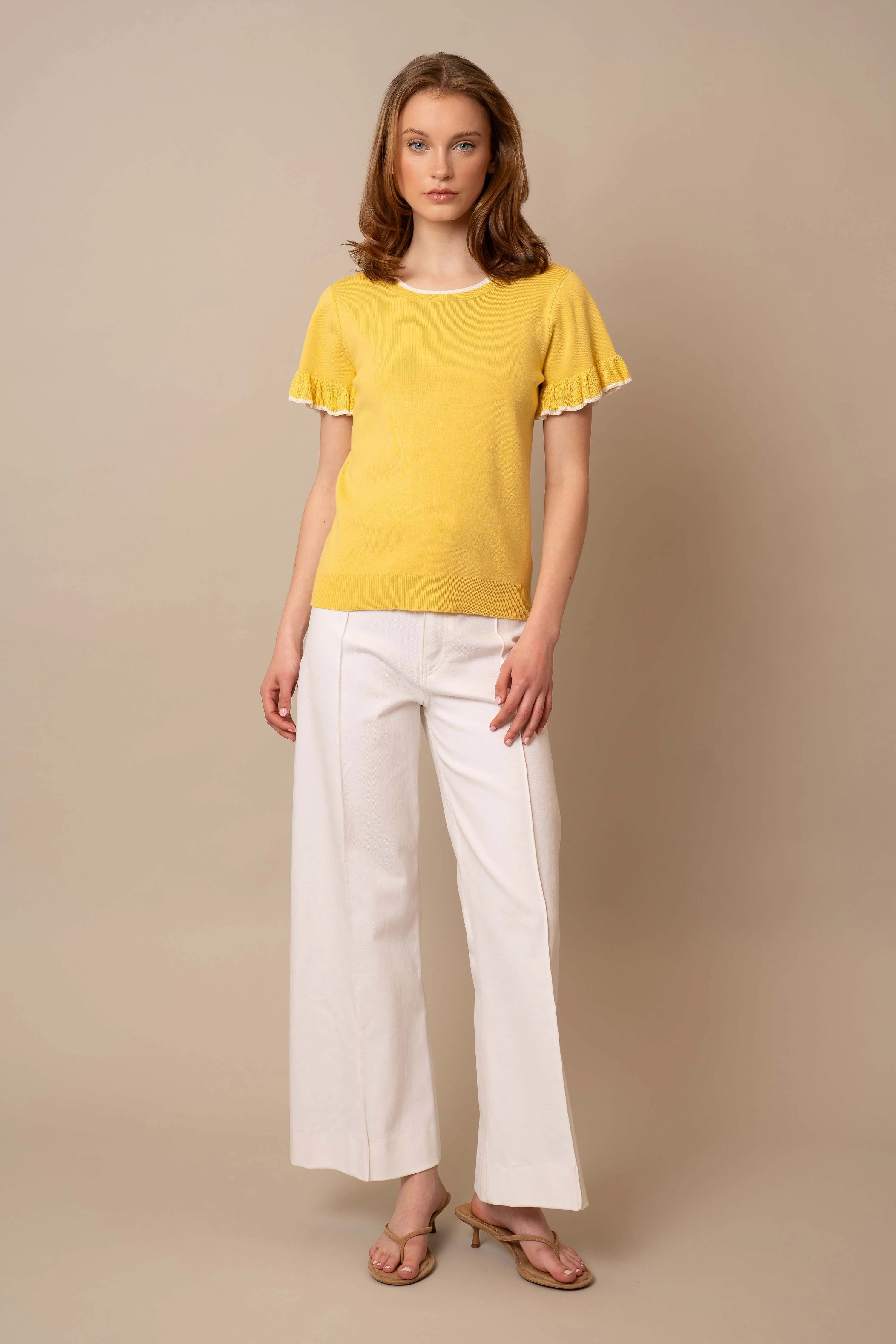 Flutter Sleeve Top warm layer