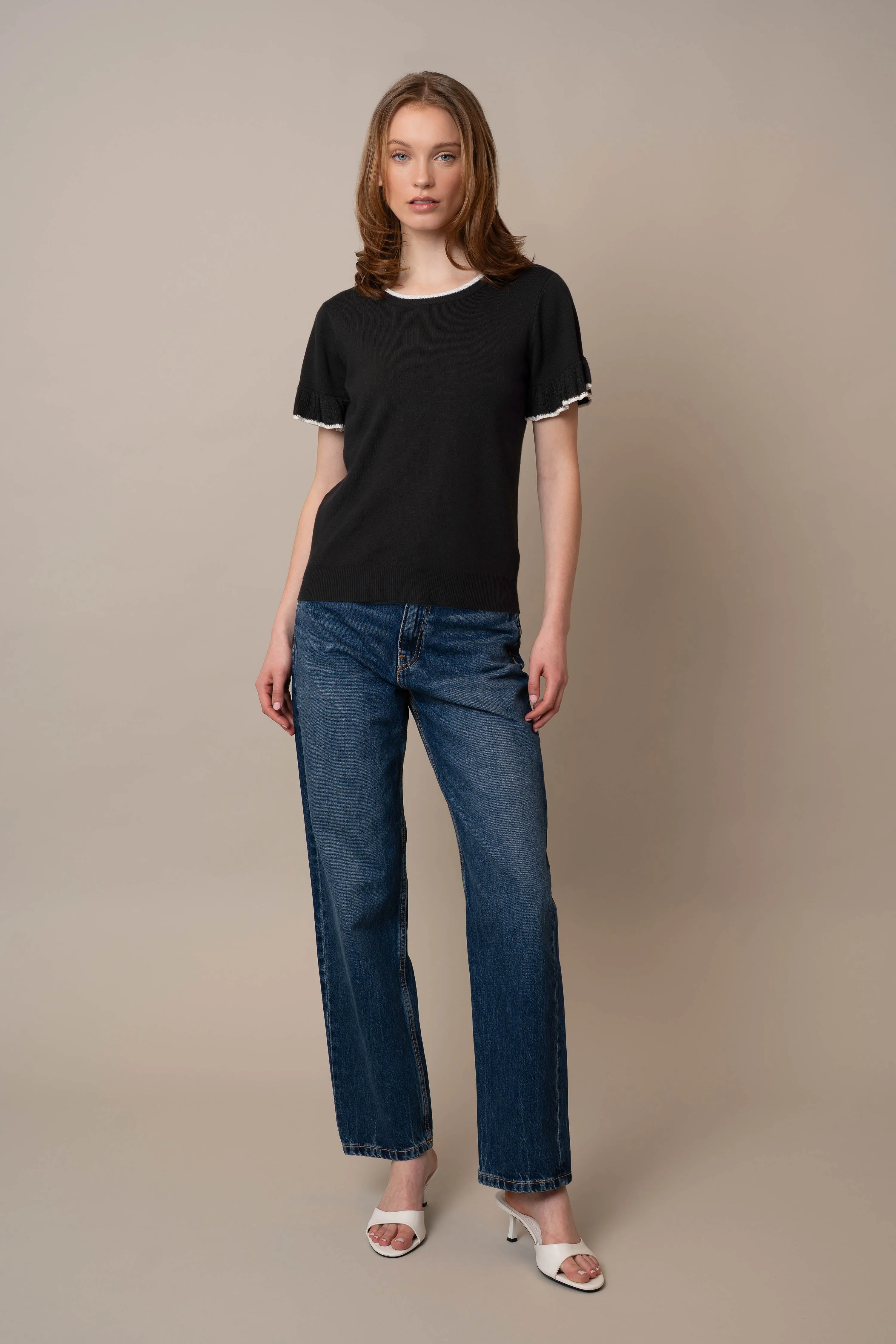 Flutter Sleeve Top warm layer