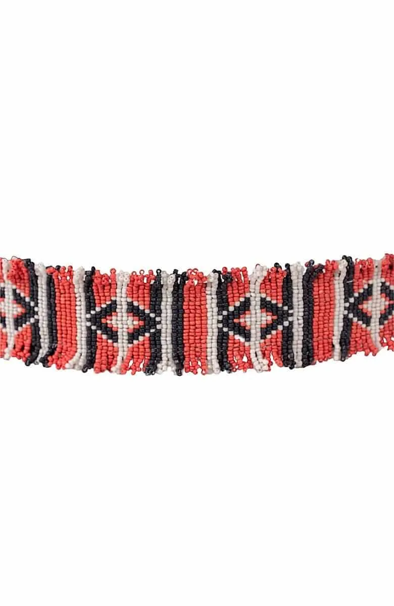 Fringe Benefits Masai Beaded Belt body align