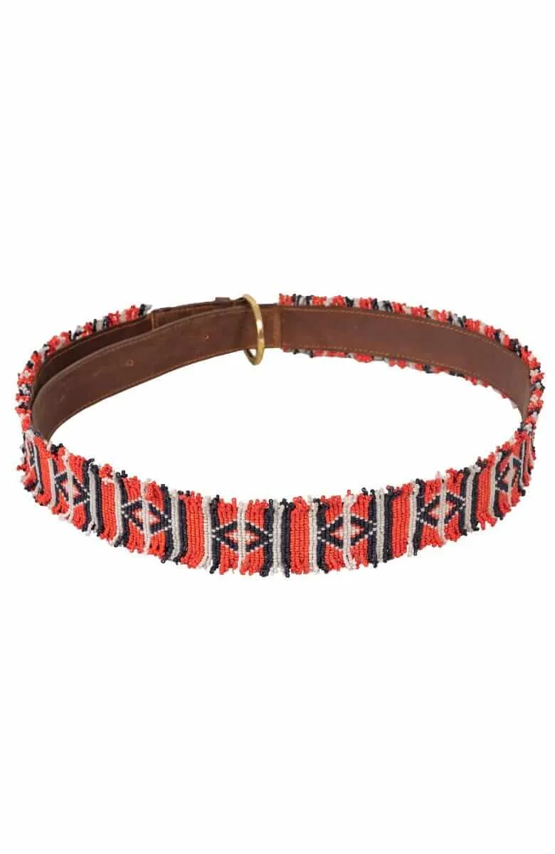 Fringe Benefits Masai Beaded Belt body align