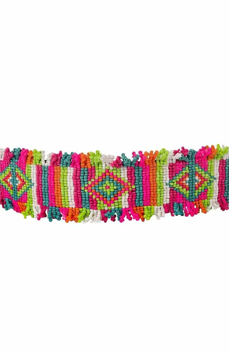 Fringe Benefits Masai Beaded Belt body align