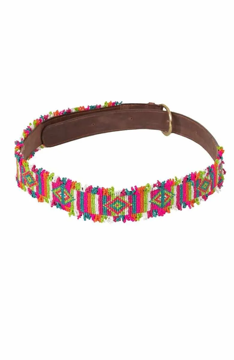 Fringe Benefits Masai Beaded Belt body align