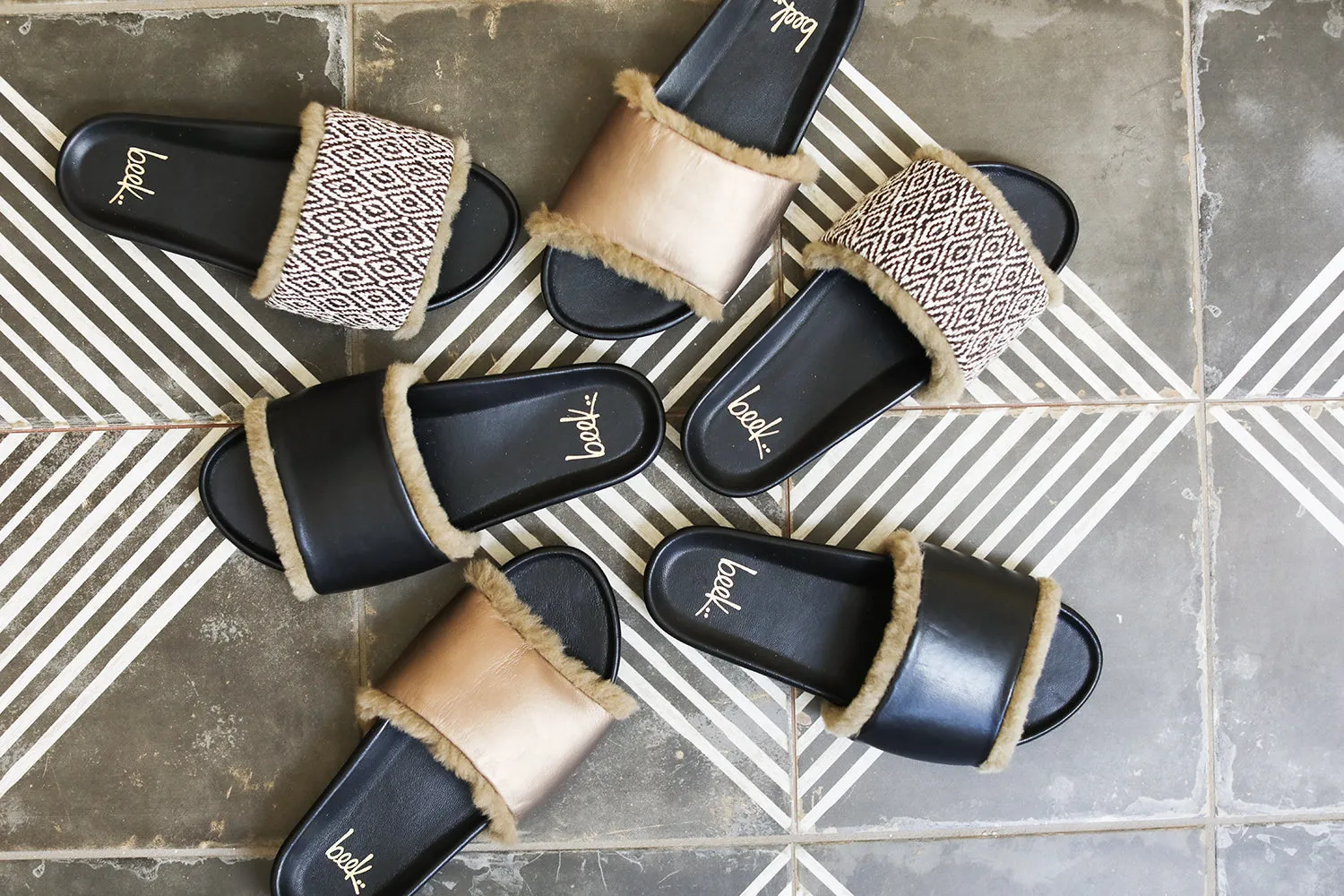 GALLITO SHEARLING - Mocha/Black hike light