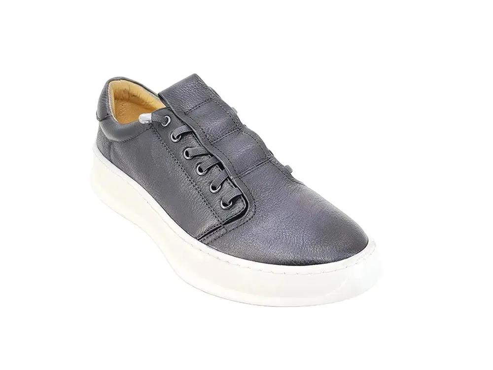 Genuine Calfskin Slip-On Sneakers youth culture