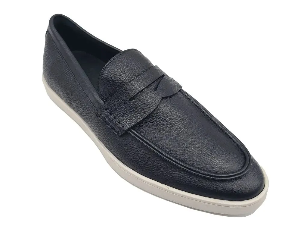 Gorgeous Patina Burnished Penny Loafer Sneaker silent step