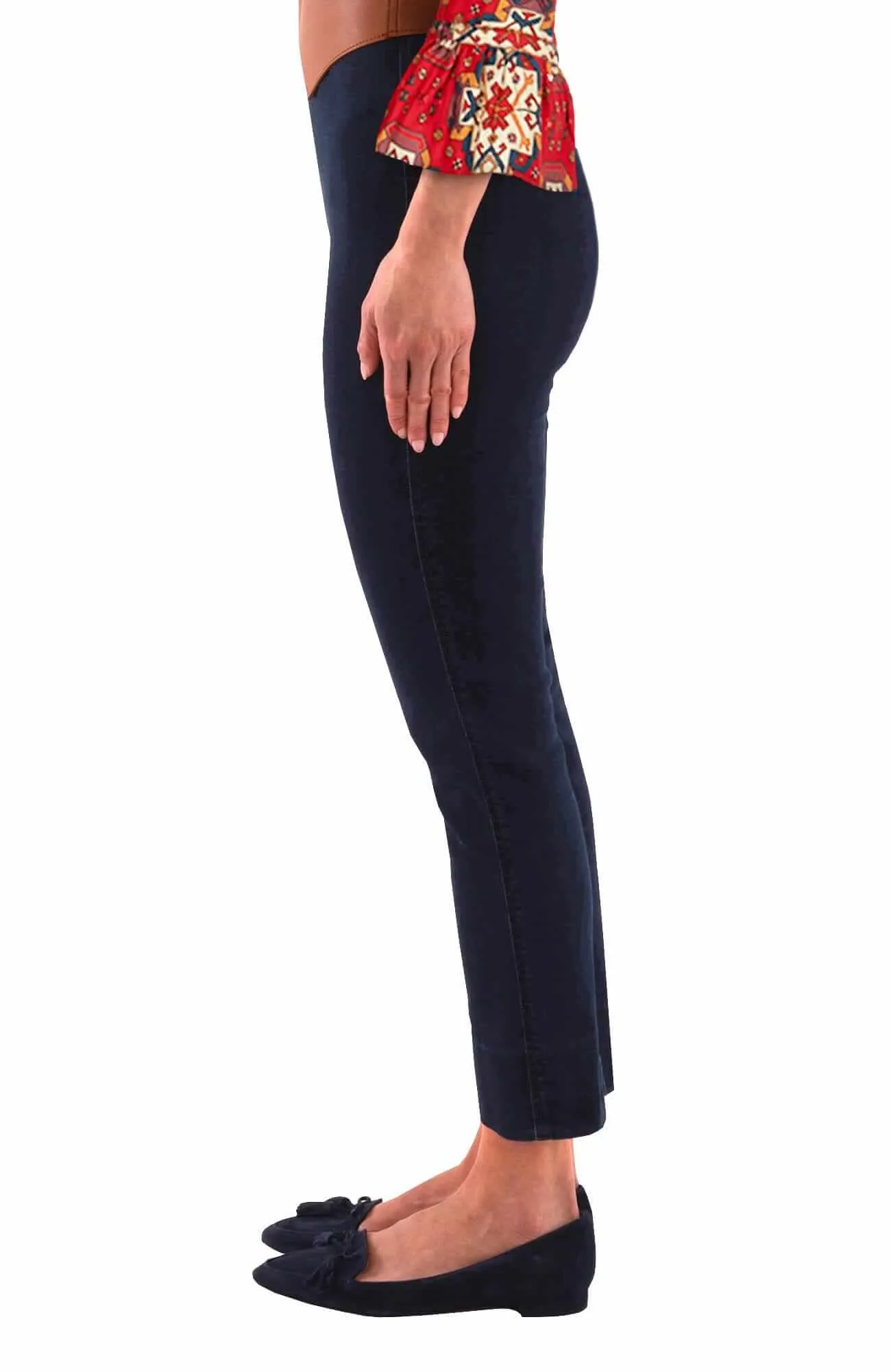 Gripeless Denim Pull On Pant plus-size pants