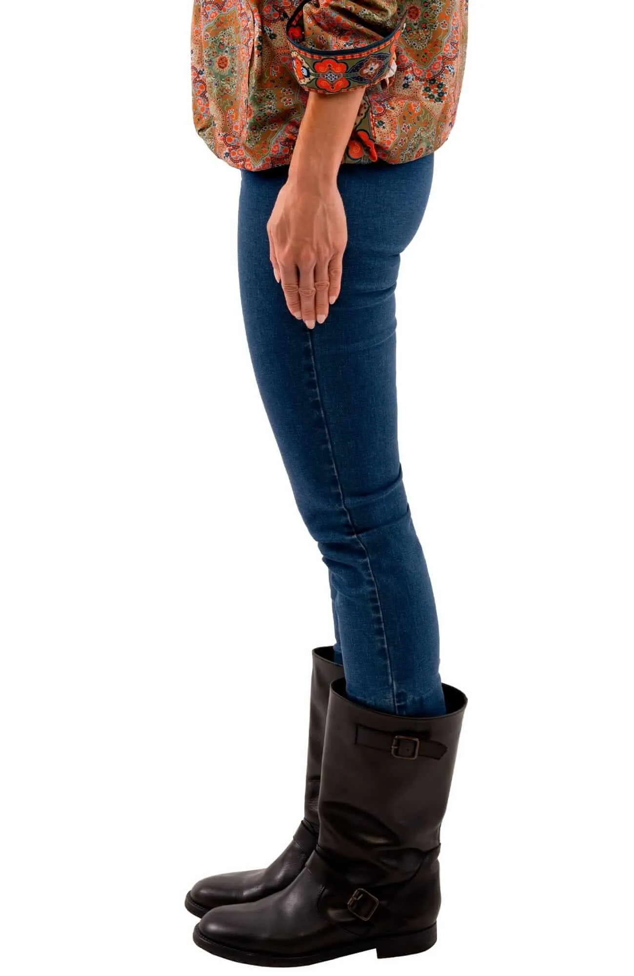 Gripeless Denim Pull On Pant plus-size pants