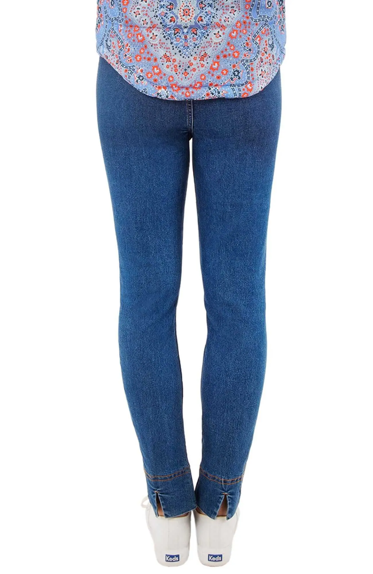 Gripeless Denim Pull On Pant plus-size pants