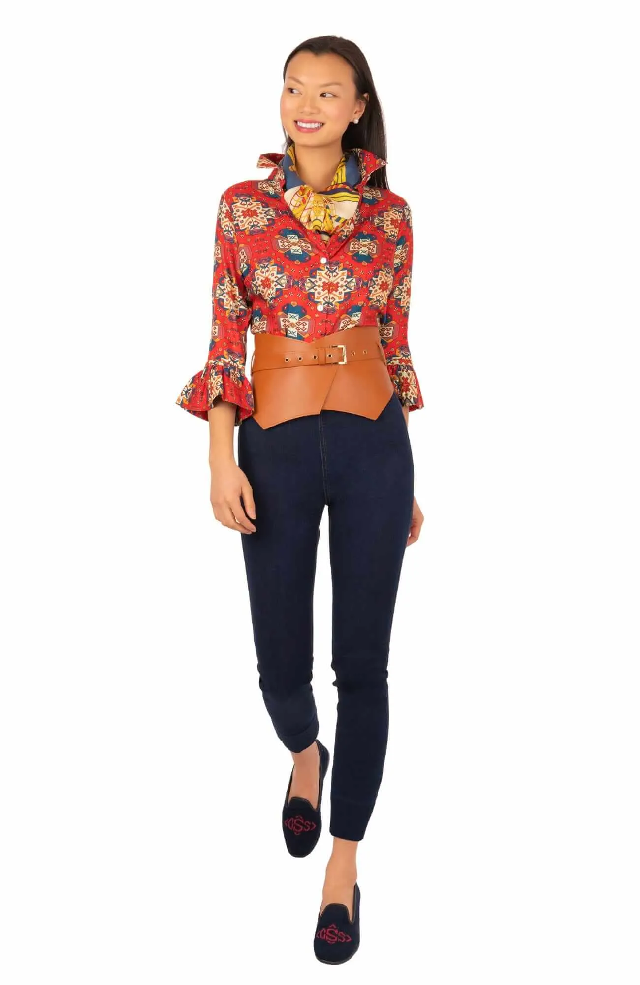 Gripeless Denim Pull On Pant plus-size pants