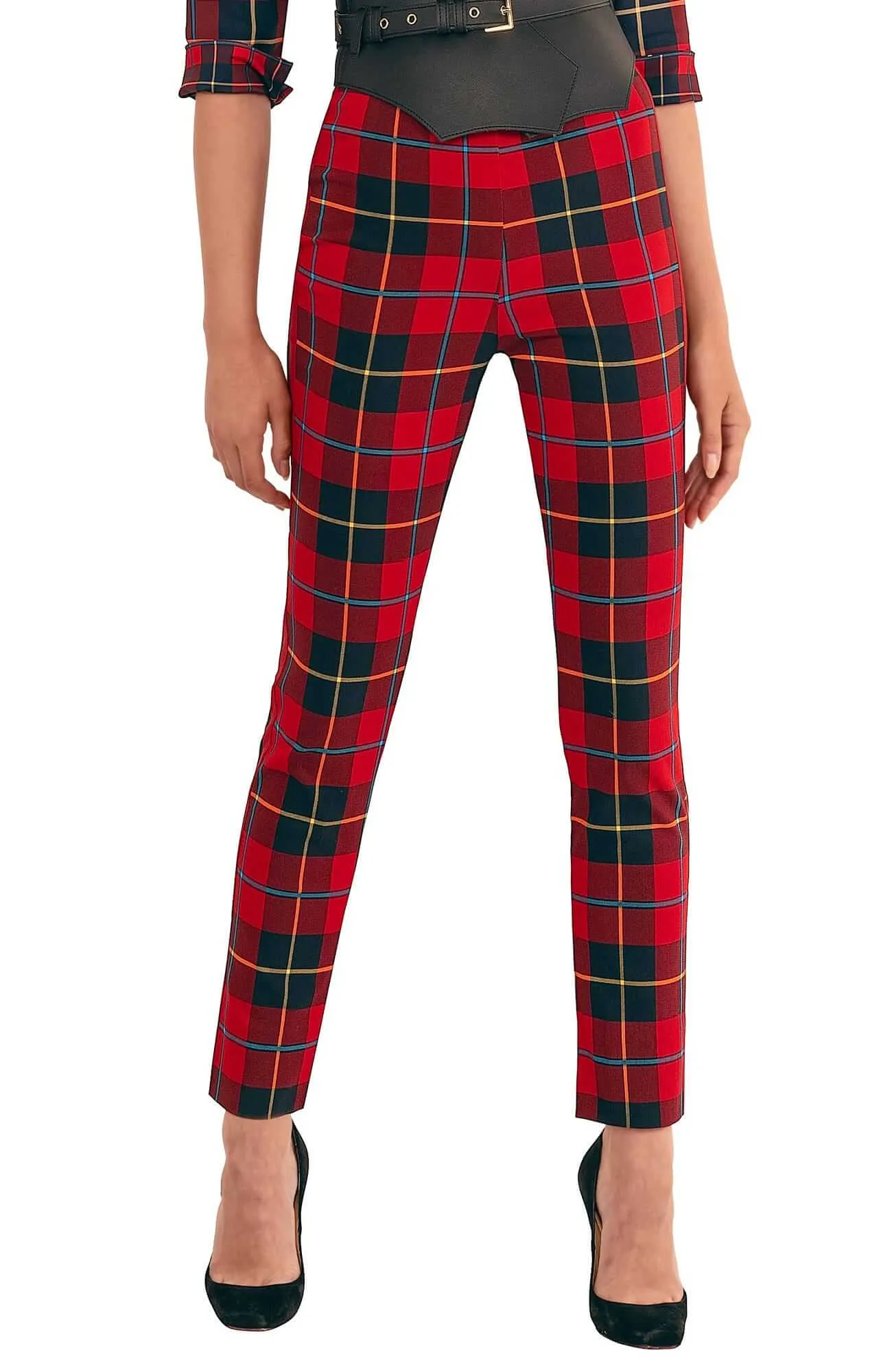 GripeLess Pull On Pant - Plaidly Cooper low-rise pants
