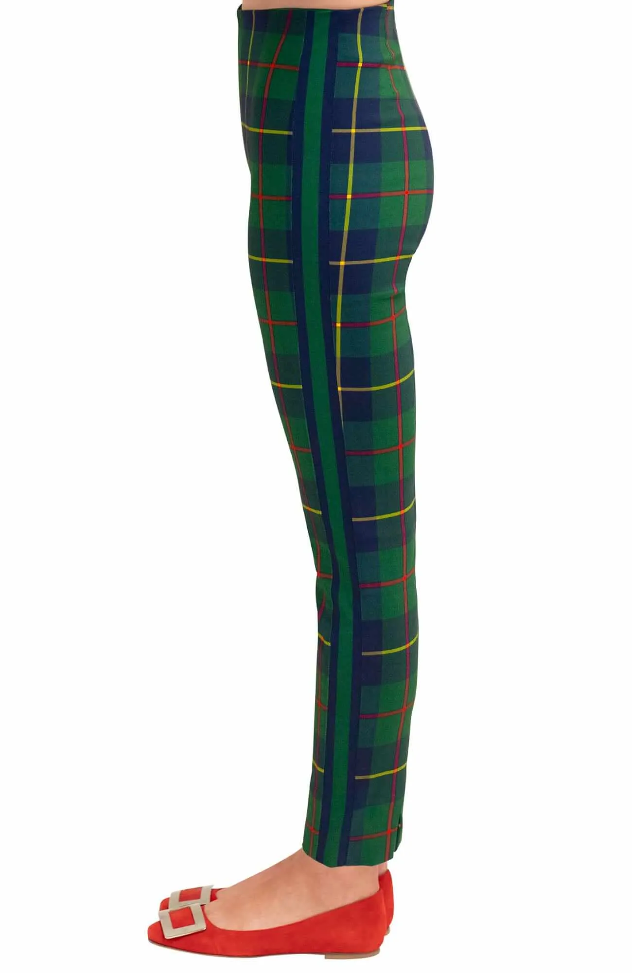 GripeLess Pull On Pant - Plaidly Cooper low-rise pants