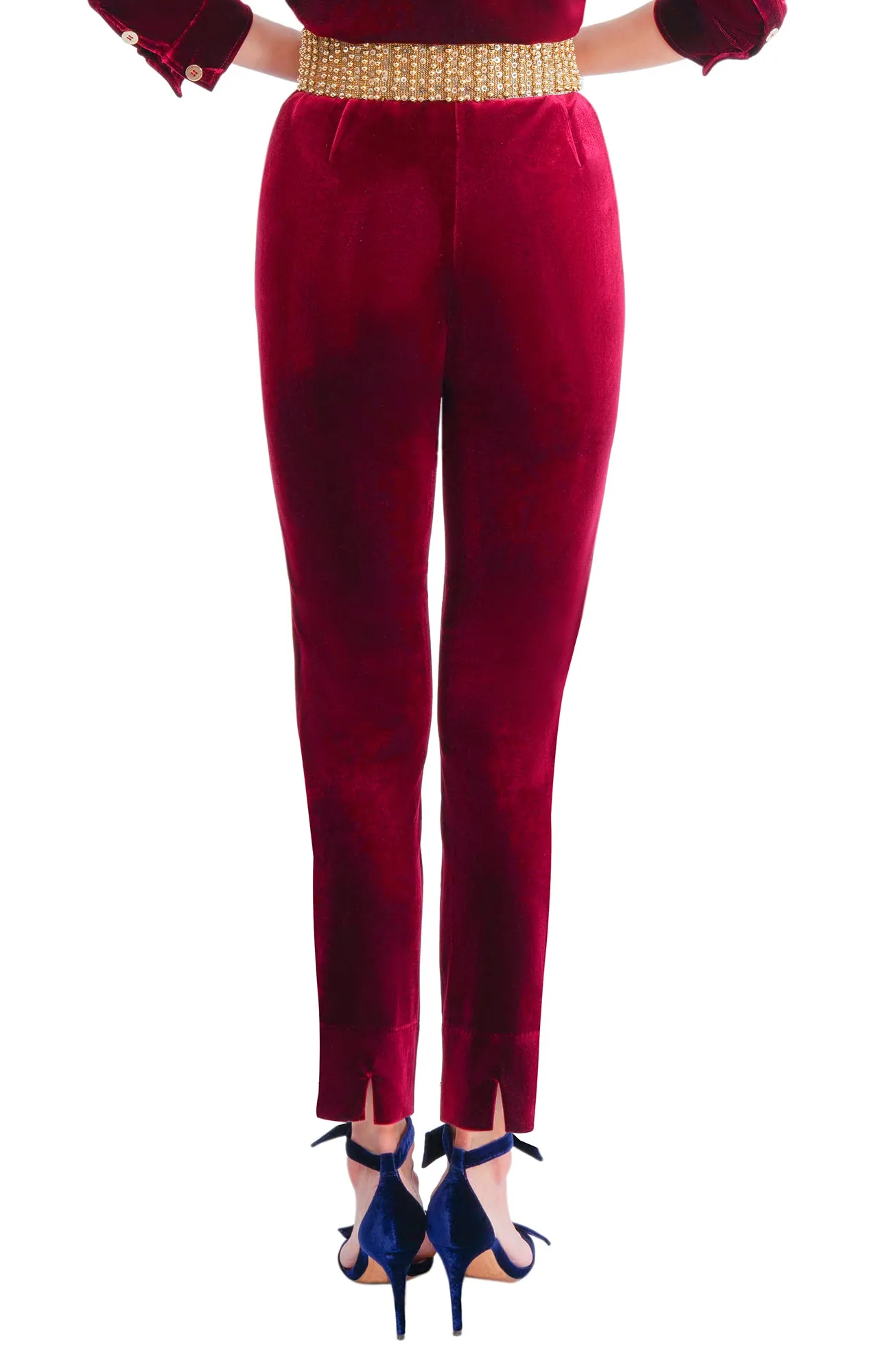 GripeLess Pull on Pant - Silky Velvet wide-leg pants
