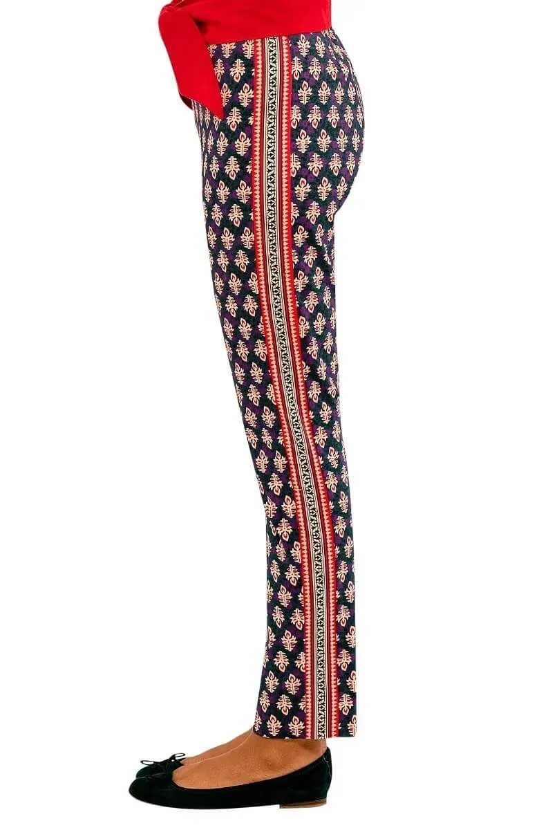 GripeLess Pull On Pant - Wonderful Wisteria artistic pants