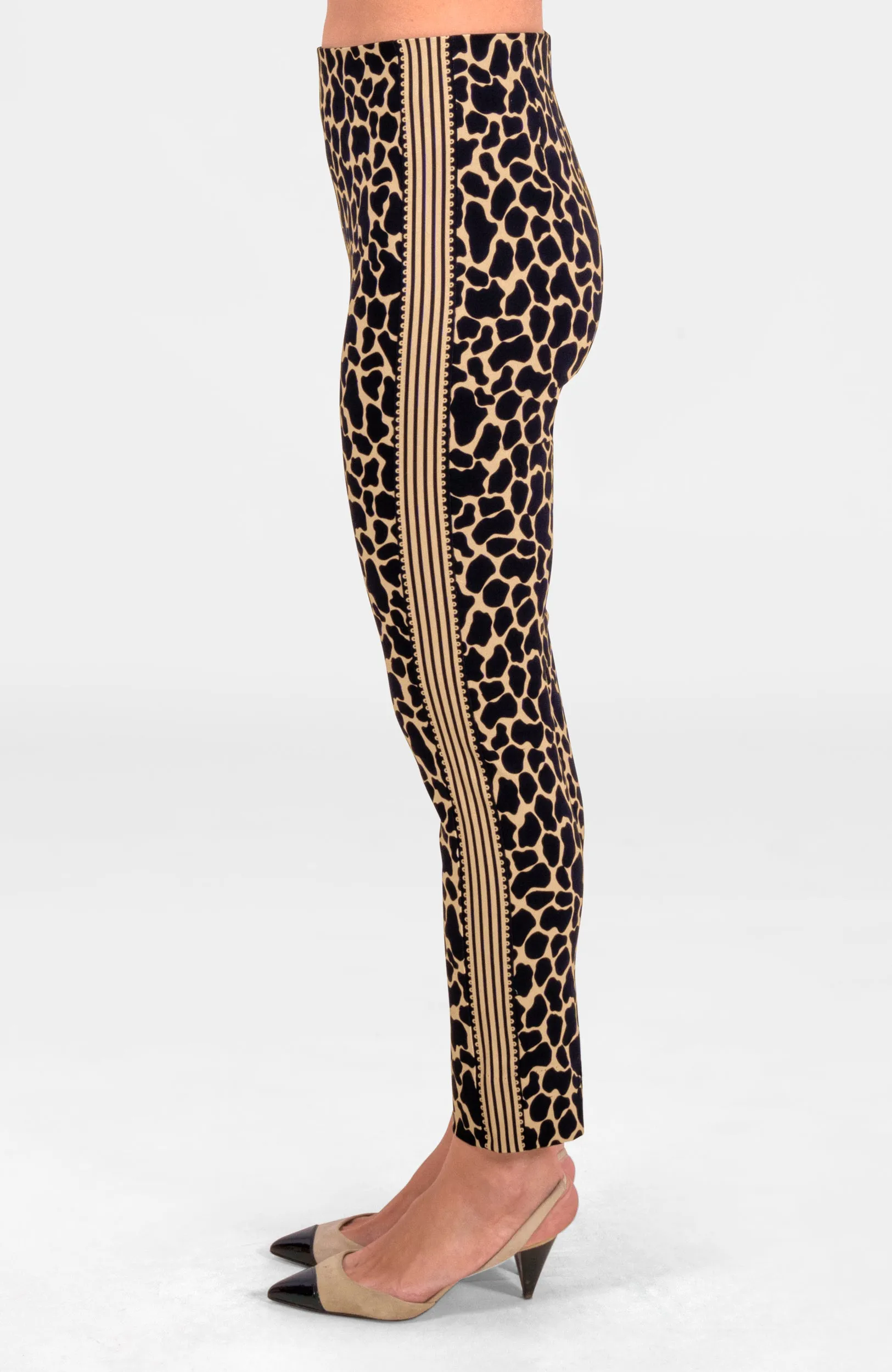 Gripeless Pull On Pants - Animal Instincts- Giraffe Khaki breathable pants