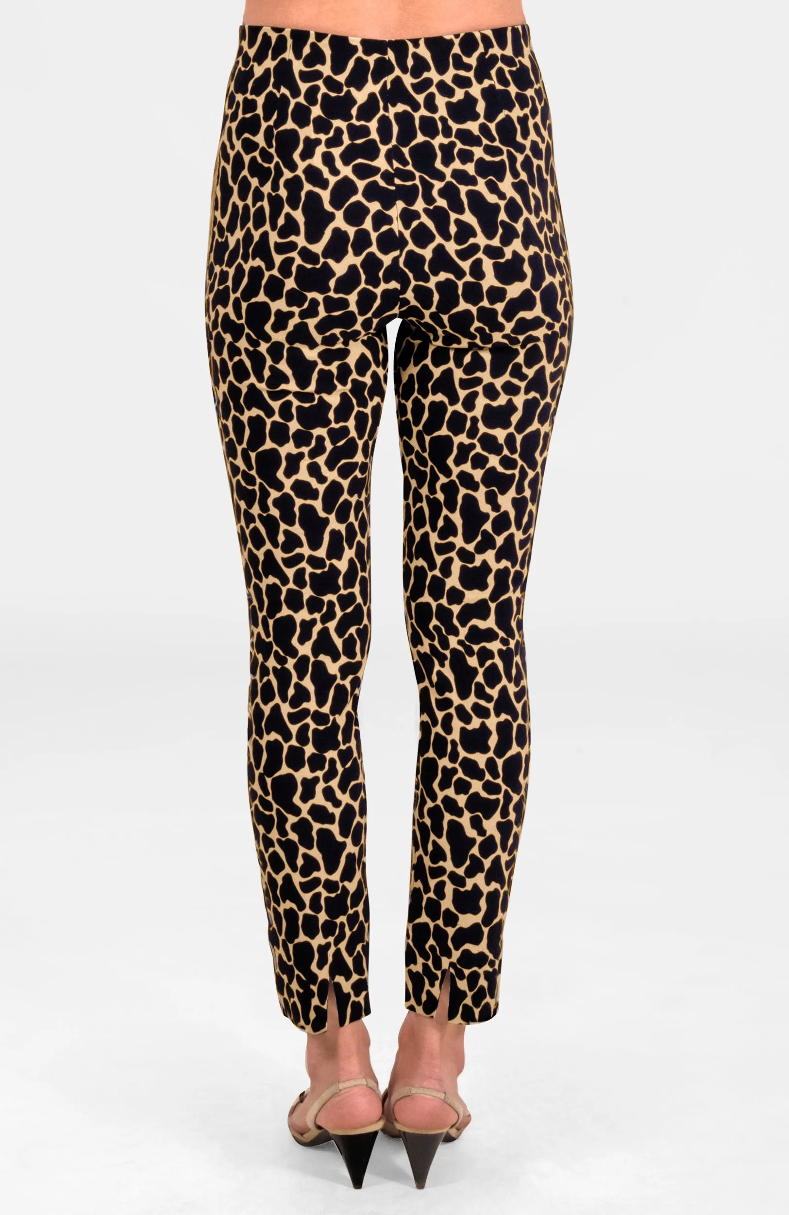 Gripeless Pull On Pants - Animal Instincts- Giraffe Khaki breathable pants