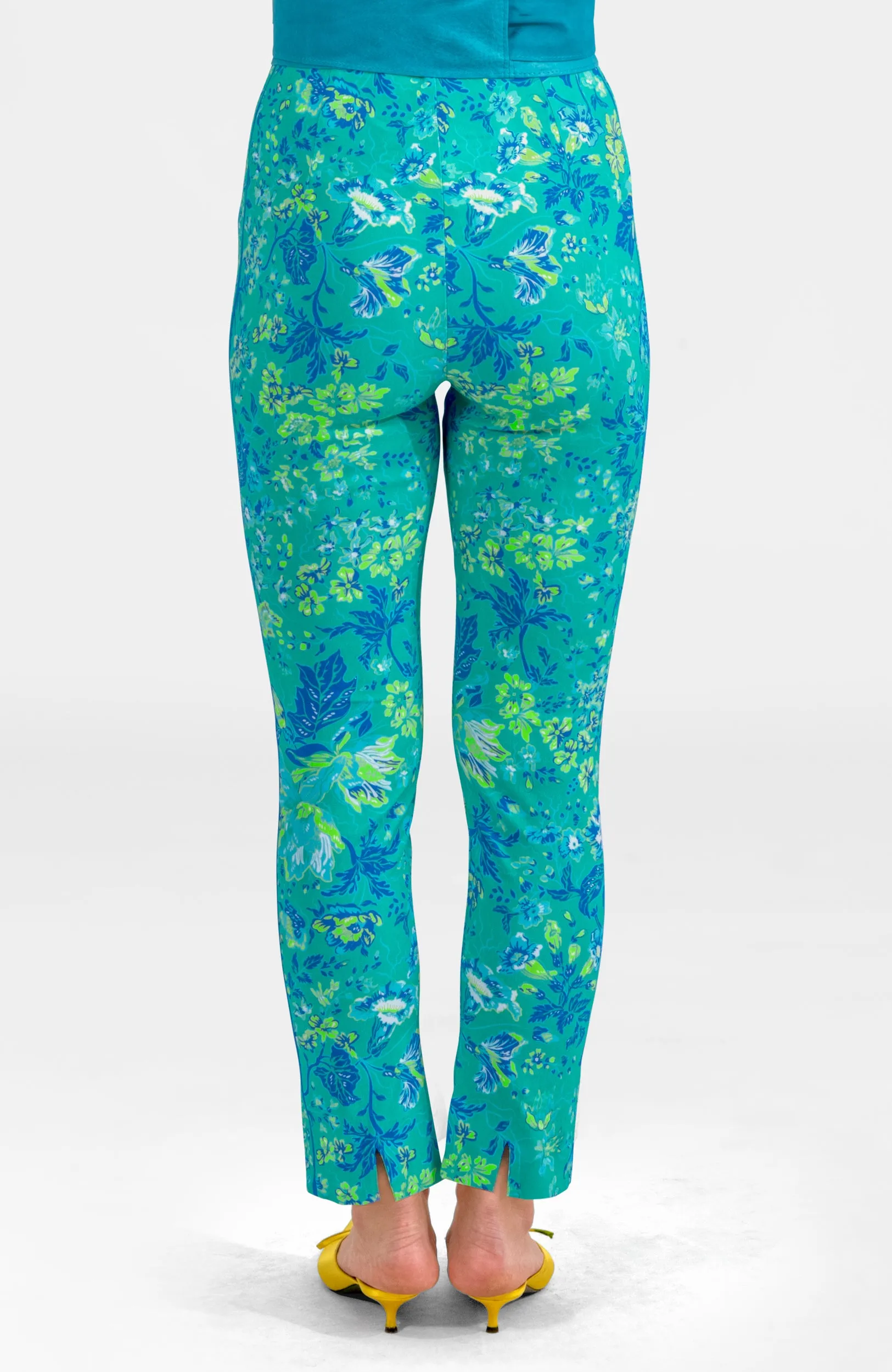 Gripeless Pull On Pants - English Garden loungewear