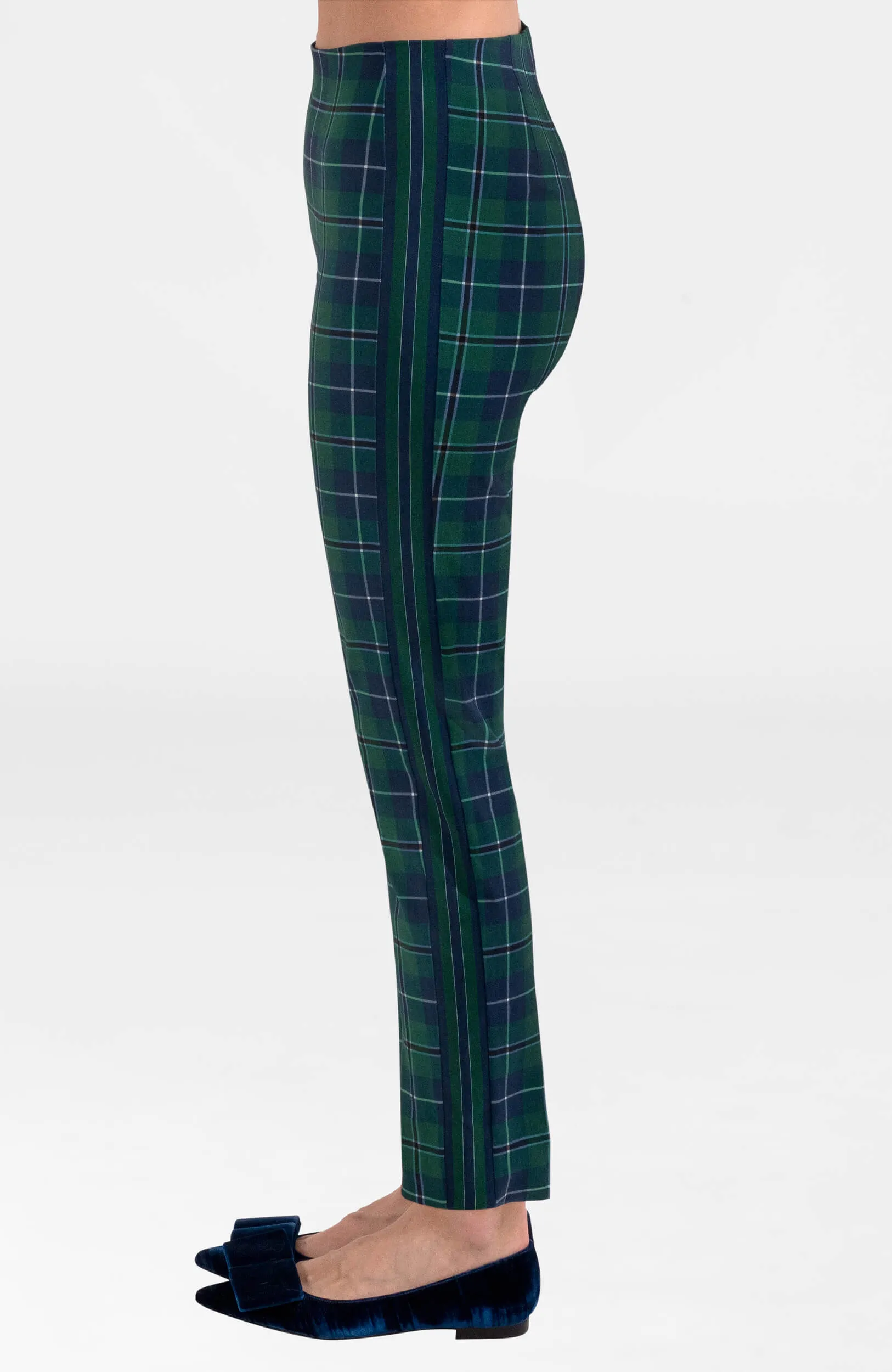 Gripeless Pull On Pants - Melville Tartan retro pants