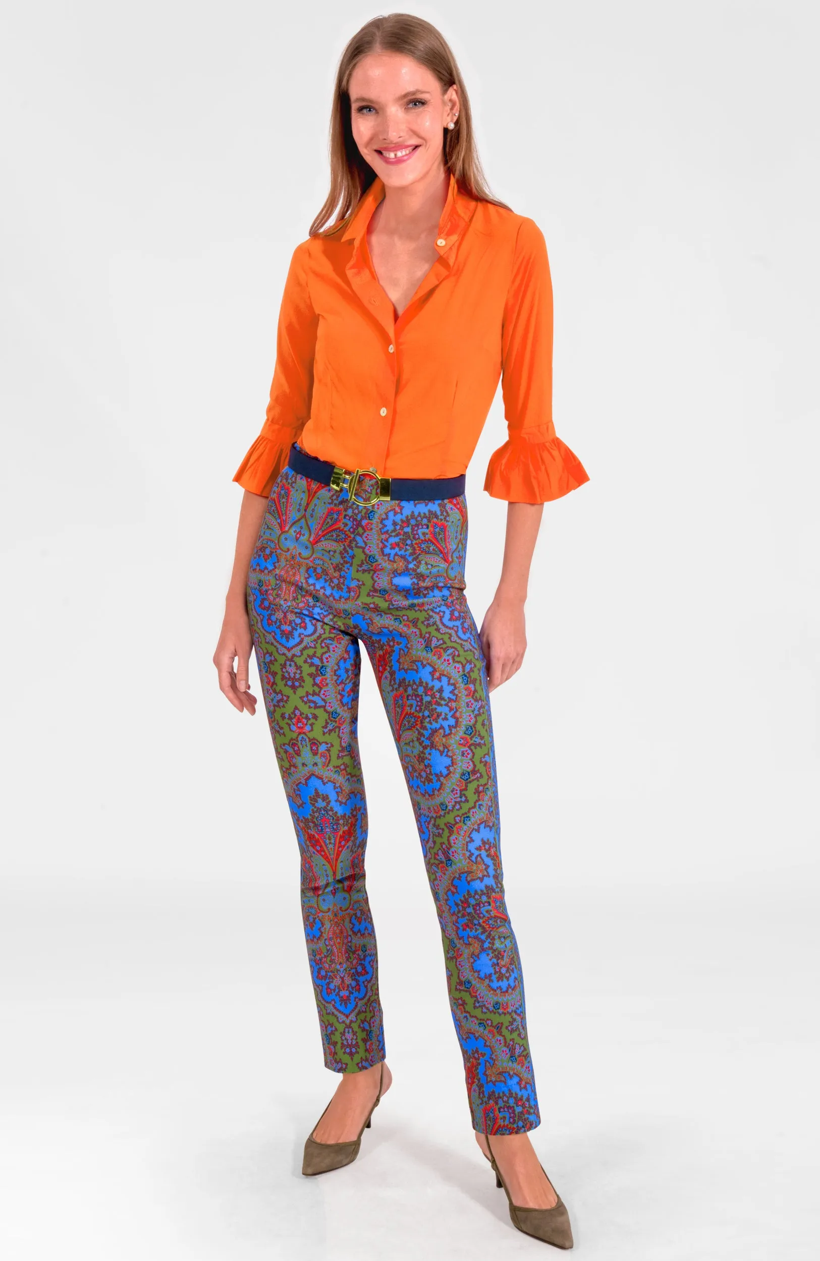 Gripeless Pull On Pants - Passion Paisley harem pants