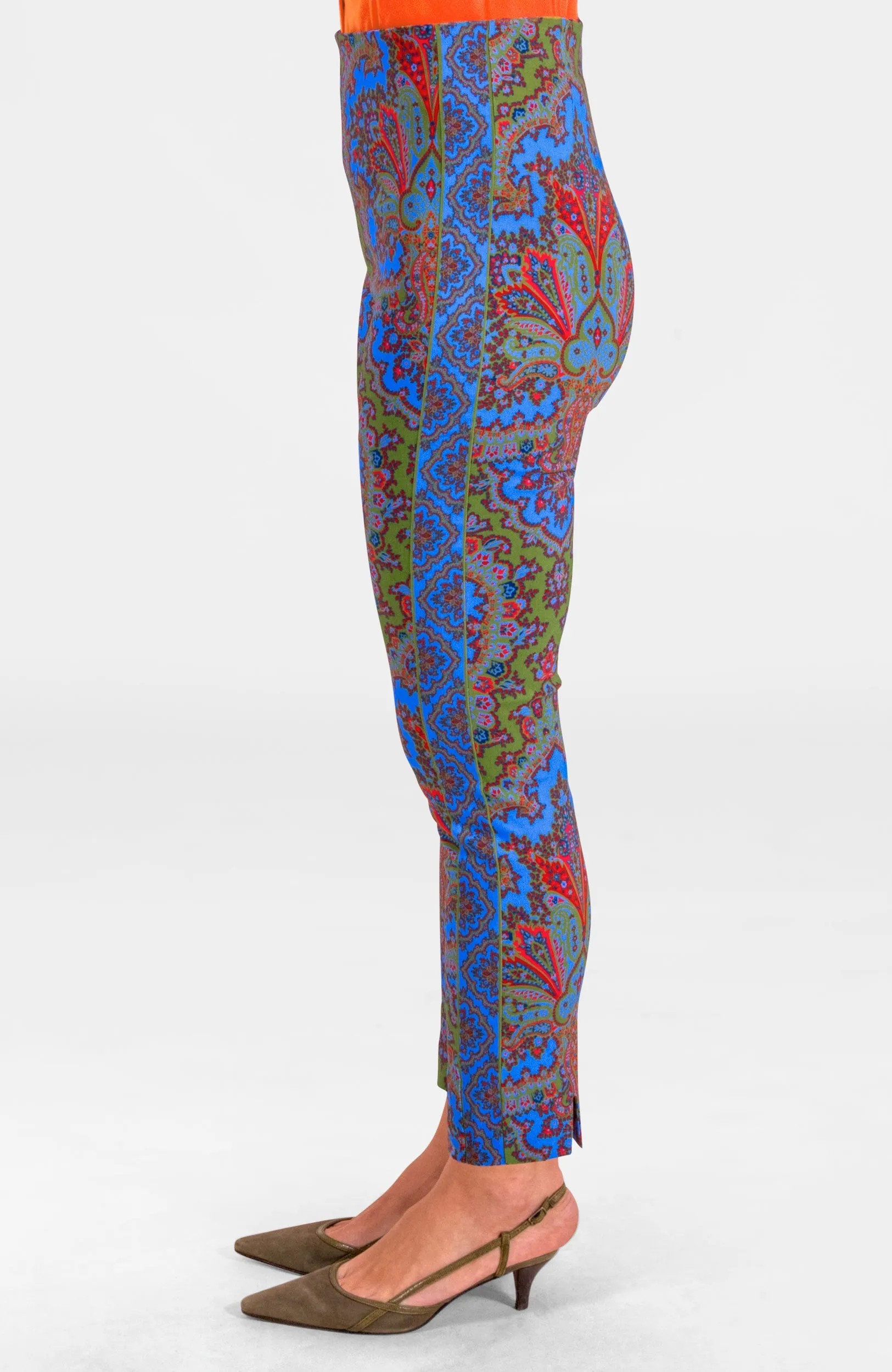 Gripeless Pull On Pants - Passion Paisley harem pants