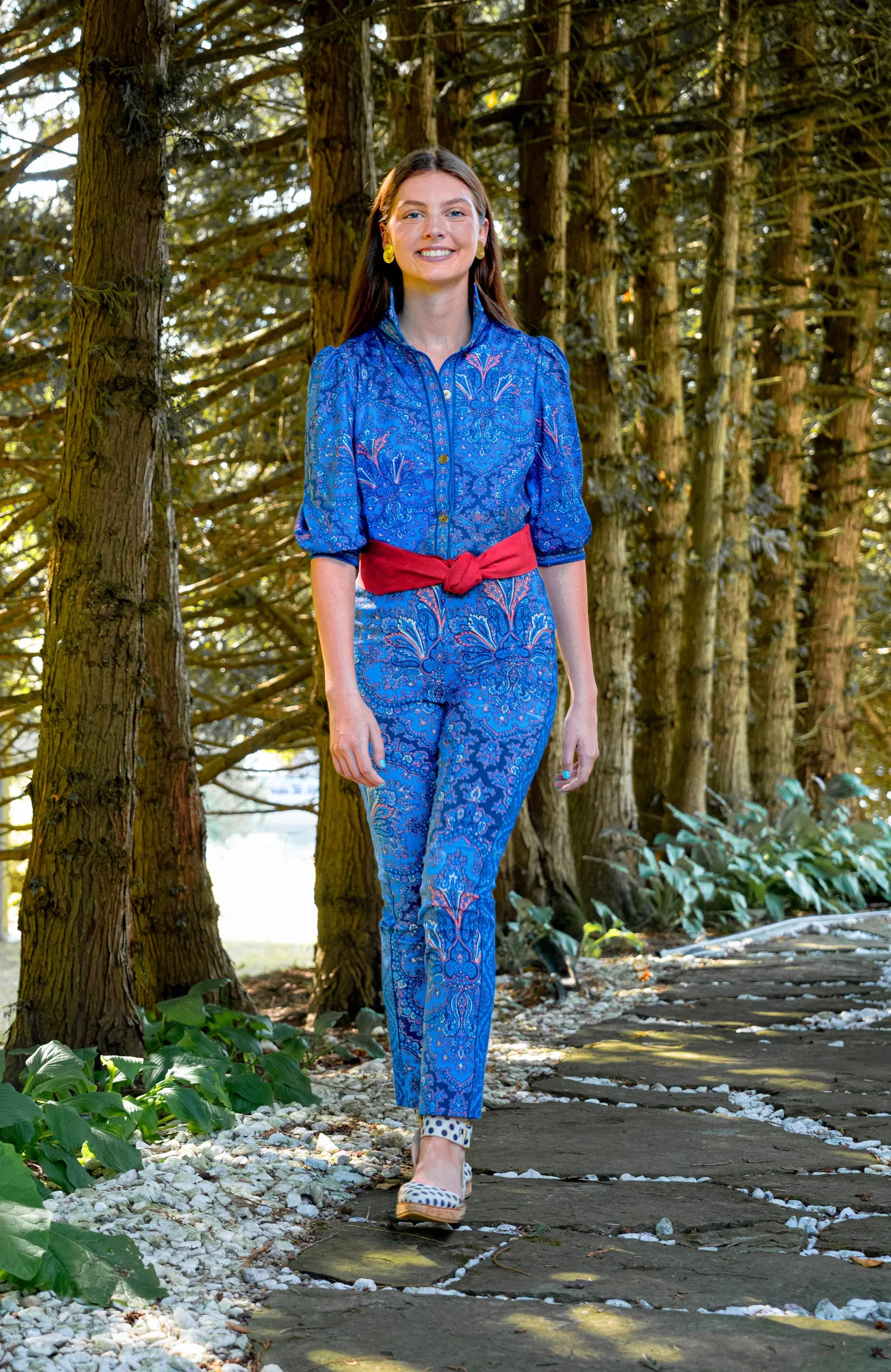 Gripeless Pull On Pants - Passion Paisley harem pants