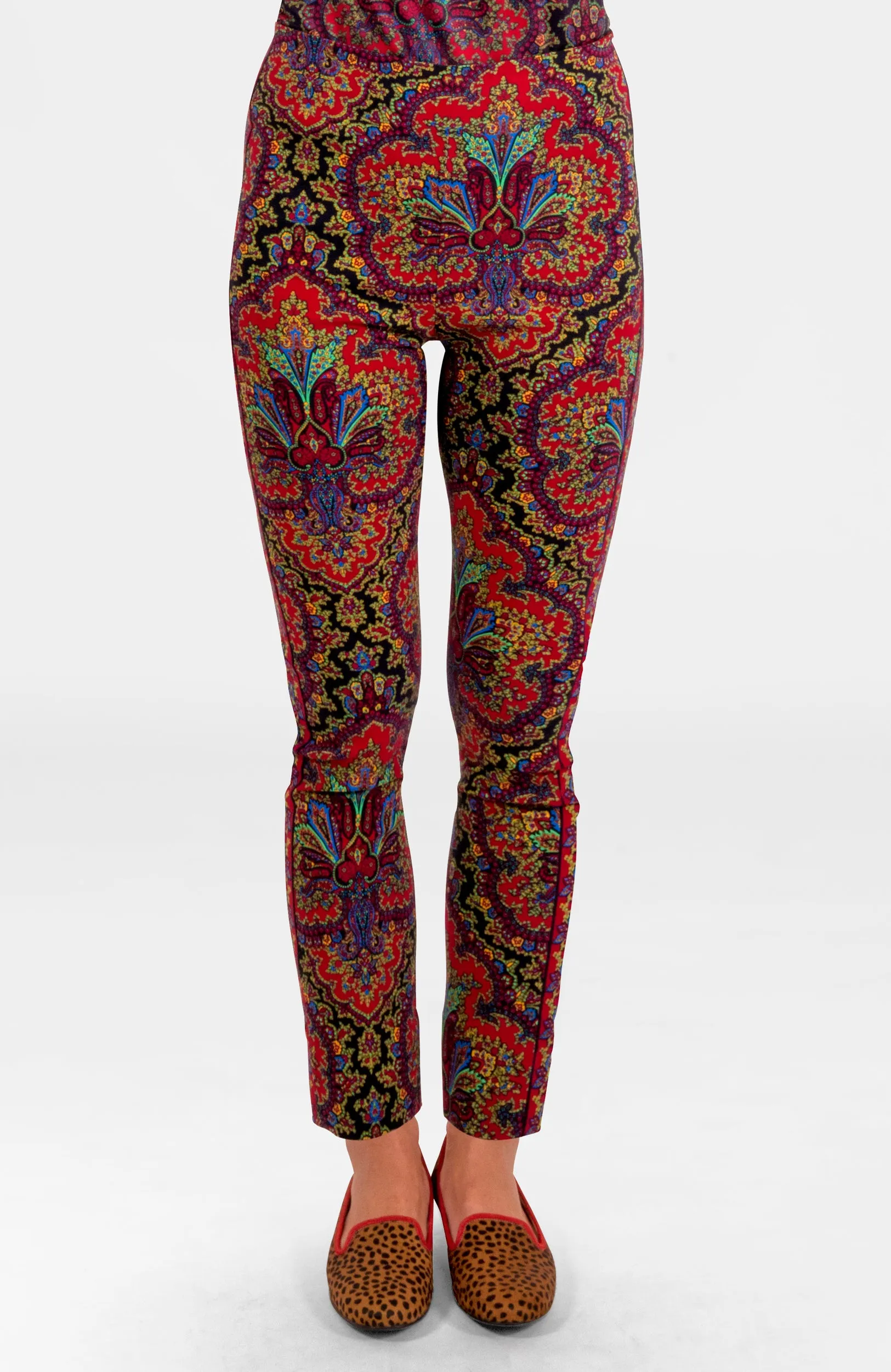 Gripeless Pull On Pants - Passion Paisley harem pants