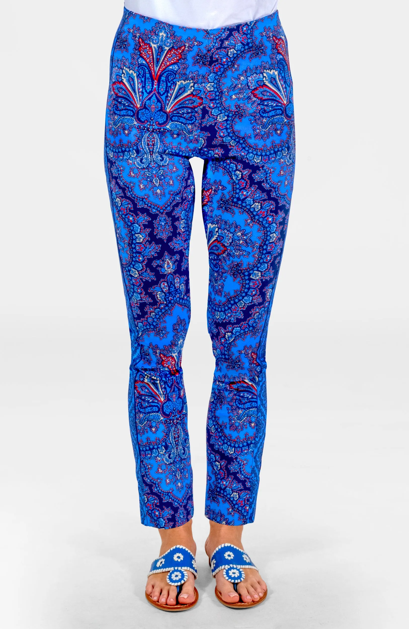 Gripeless Pull On Pants - Passion Paisley harem pants