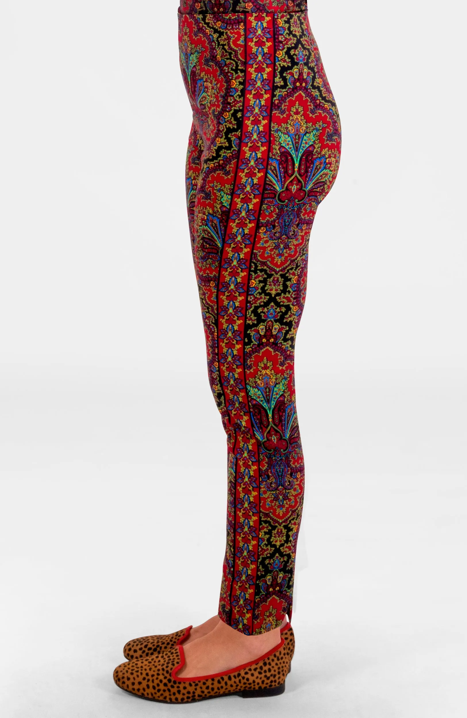 Gripeless Pull On Pants - Passion Paisley harem pants