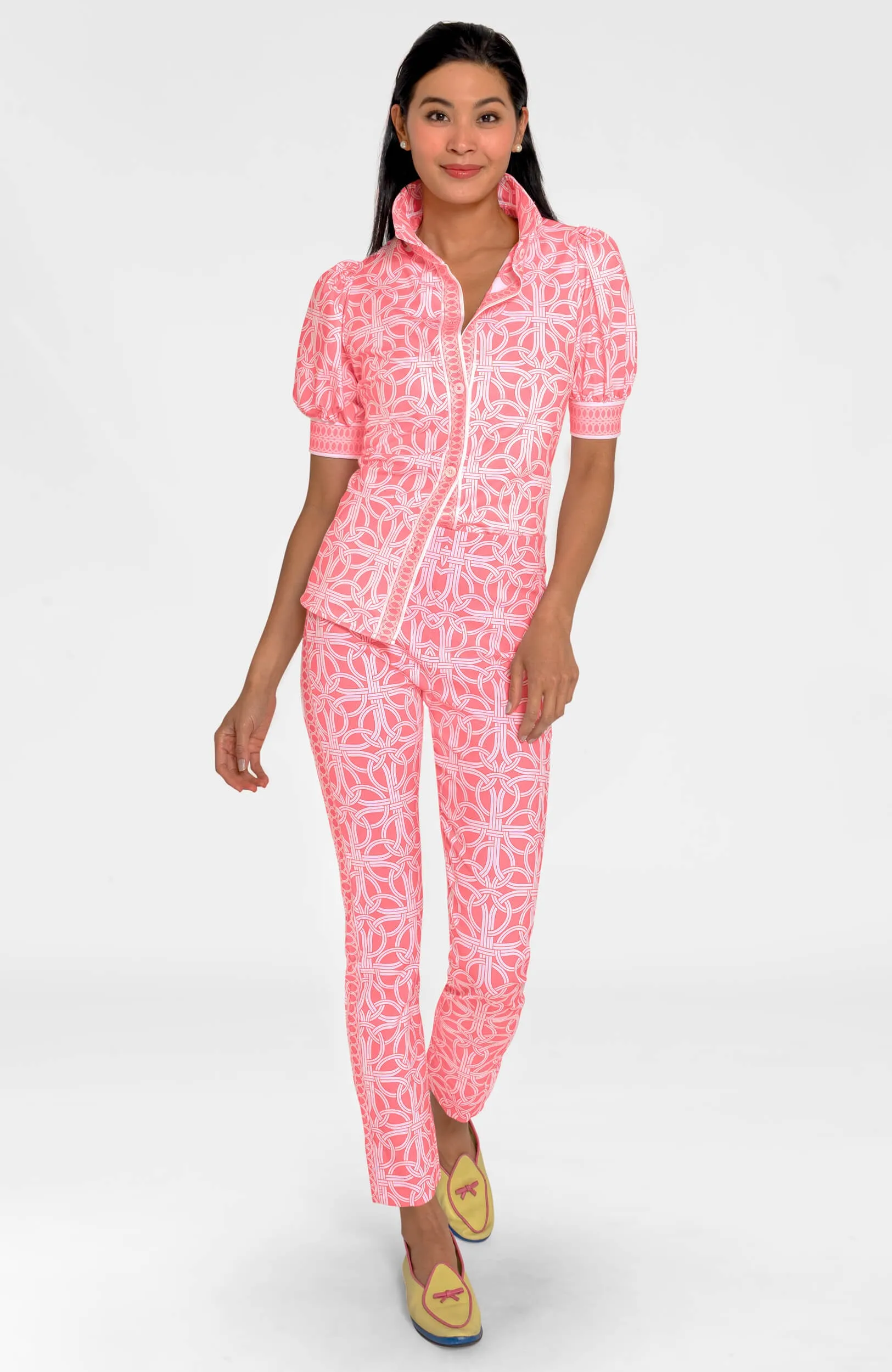 Gripeless Pull On Pants - Ring Toss loungewear