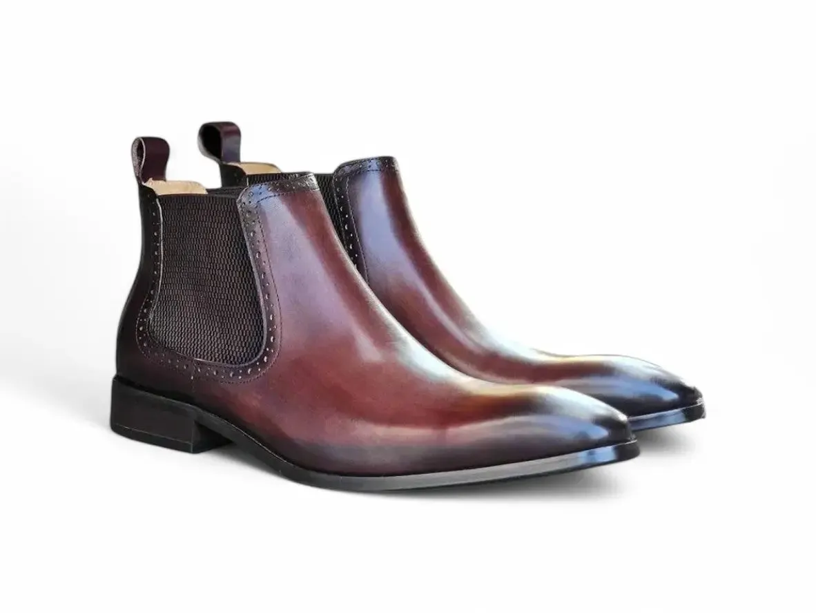 Hand Burnished Chelsea Boots chill safe