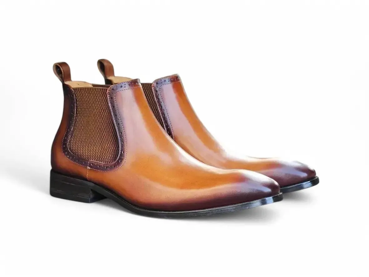 Hand Burnished Chelsea Boots chill safe
