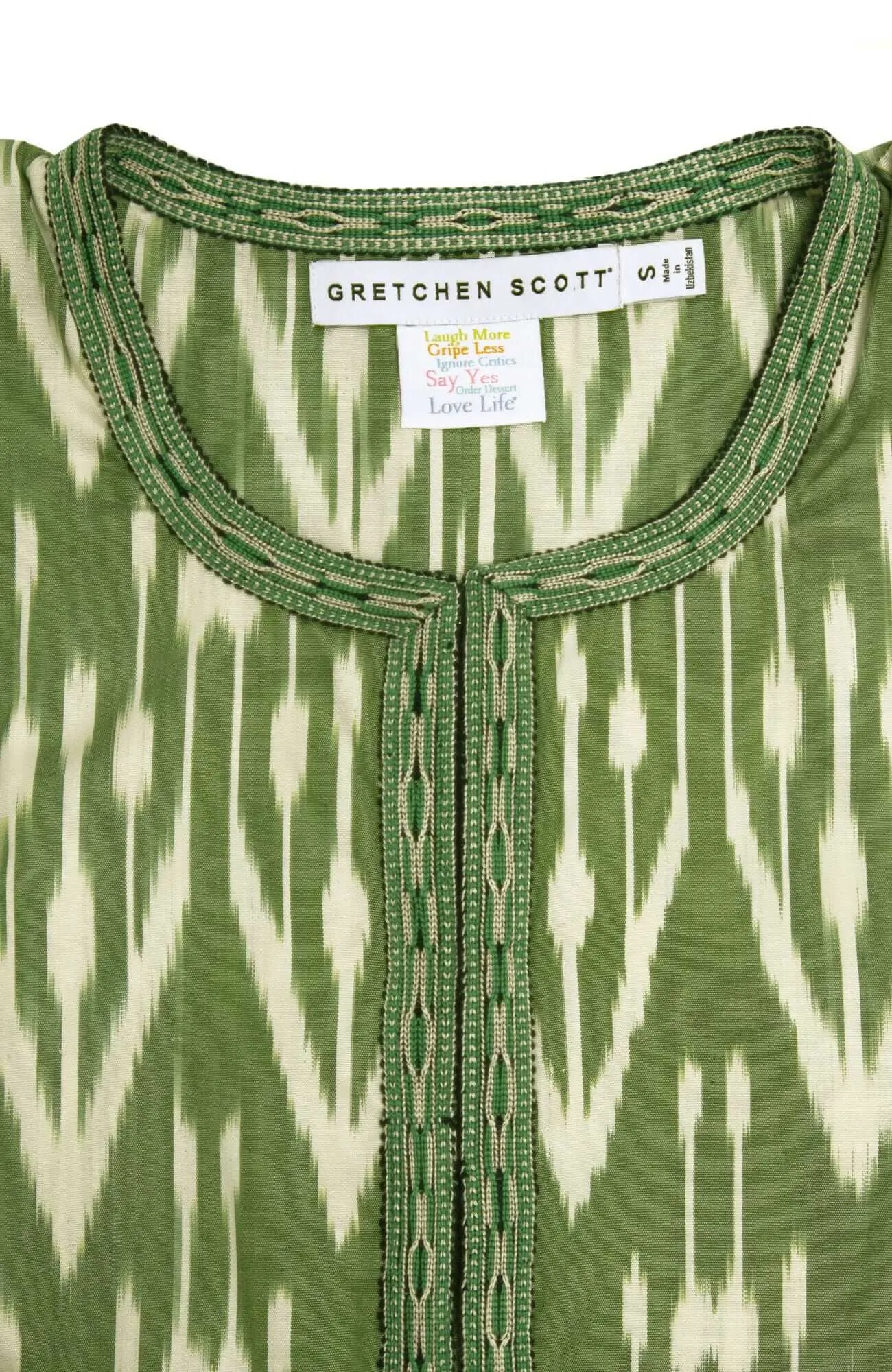 Hand Woven Silk Ikat Jacket wind shield
