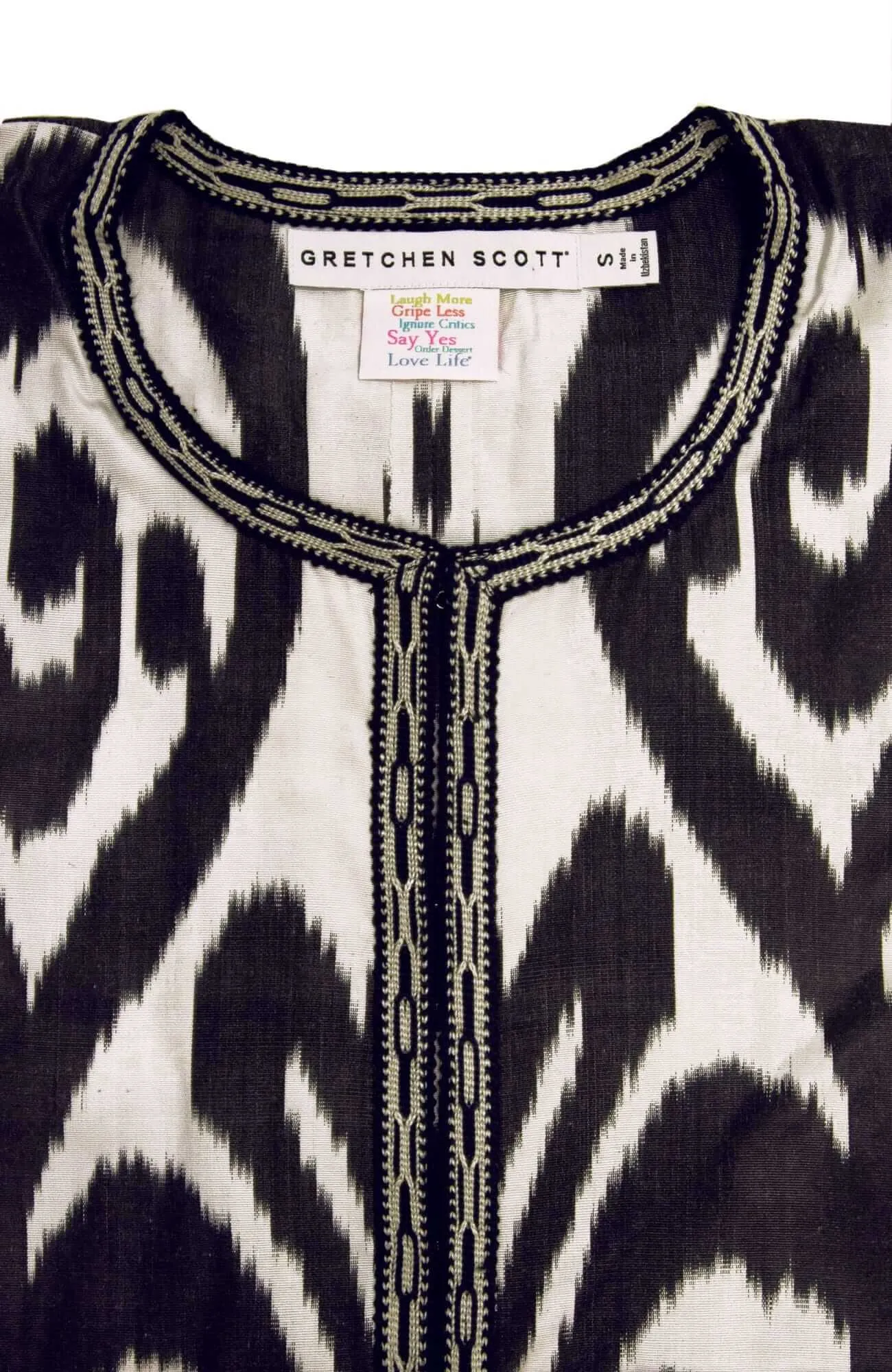 Hand Woven Silk Ikat Jacket wind shield