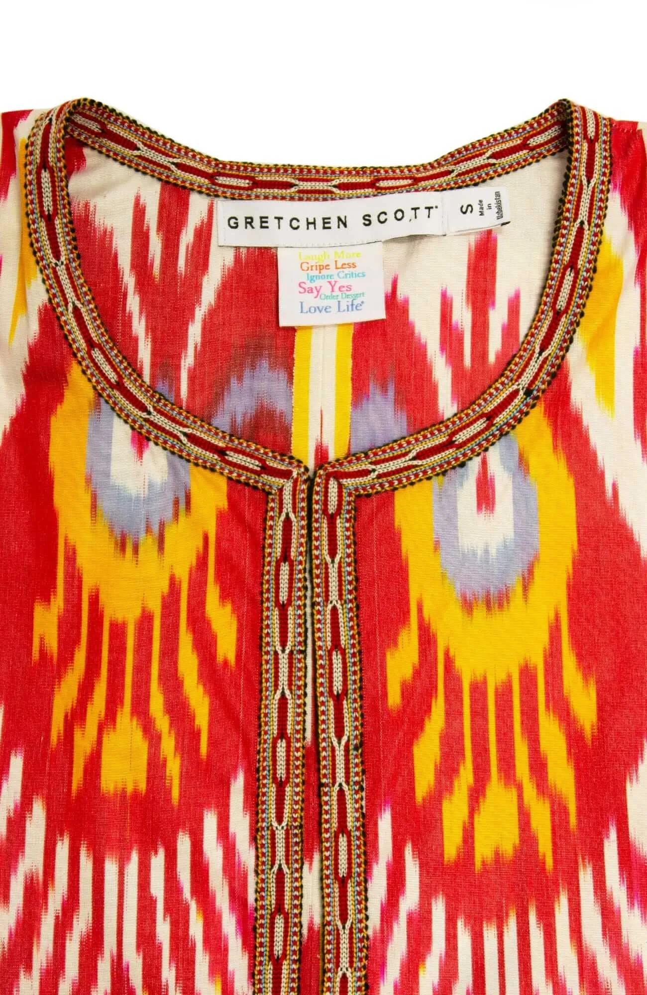 Hand Woven Silk Ikat Jacket wind shield