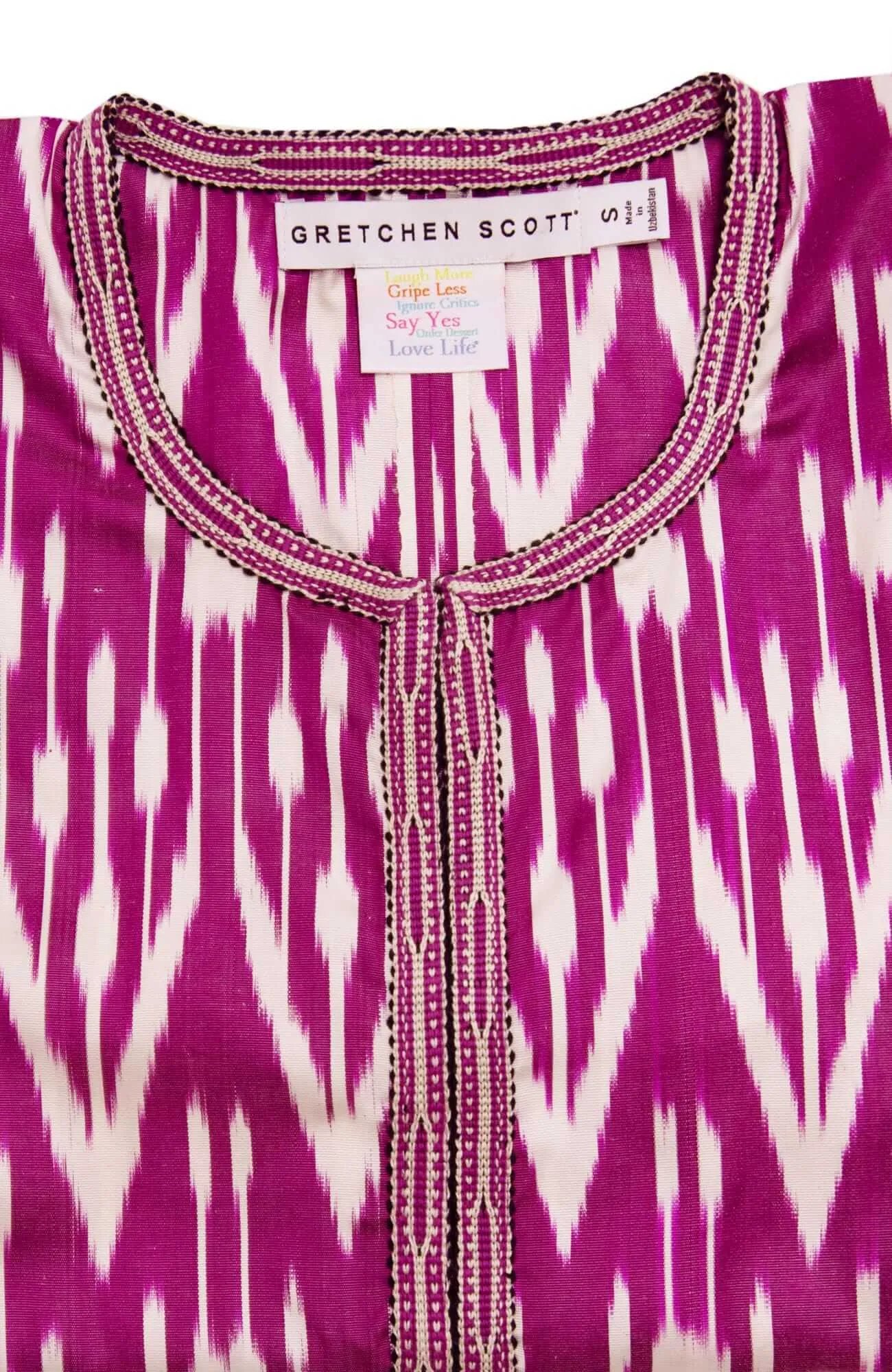 Hand Woven Silk Ikat Jacket wind shield