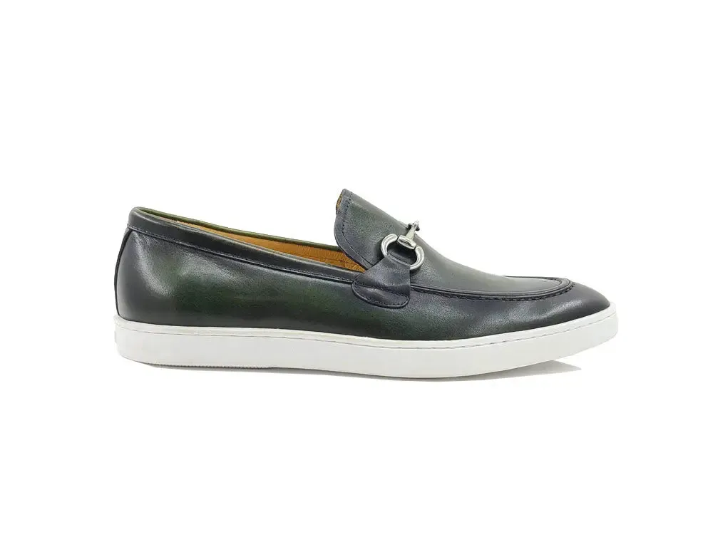 Horse Bit Fashion Leather Sneaker Loafer mood match