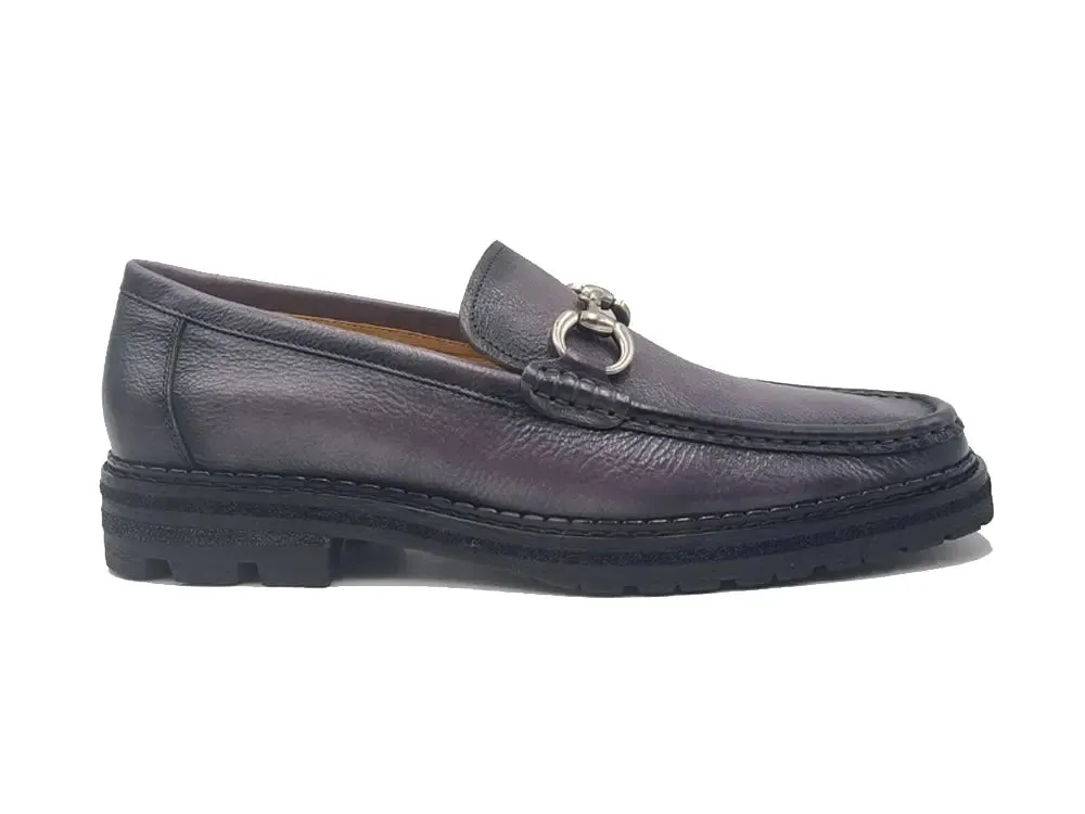 Horsebit Loafer Lug Sole shape calm