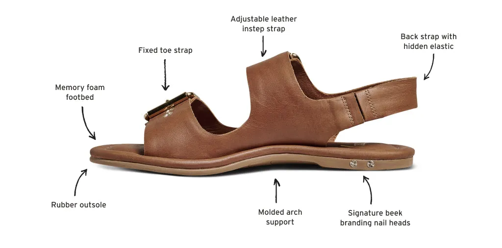 HUET - Cognac barefoot feel