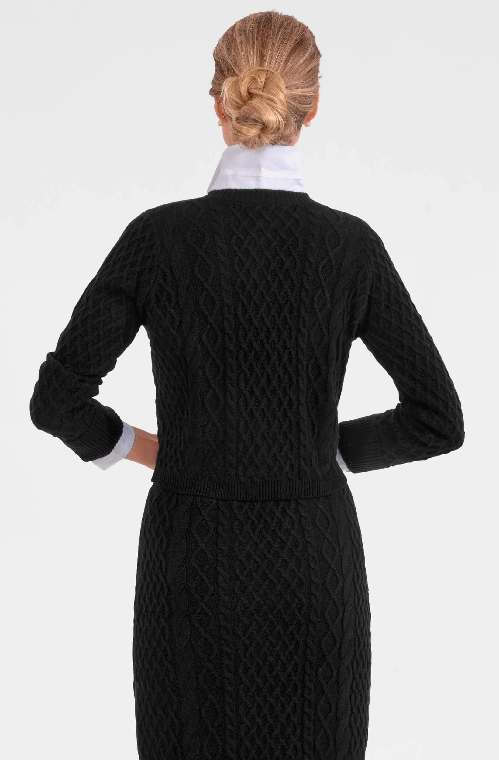 Irish Knit Cardigan yoga slim-fit