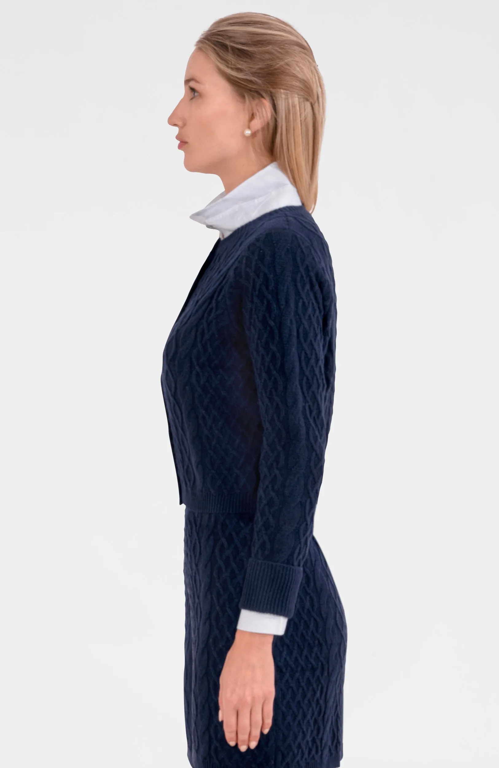 Irish Knit Cardigan yoga slim-fit