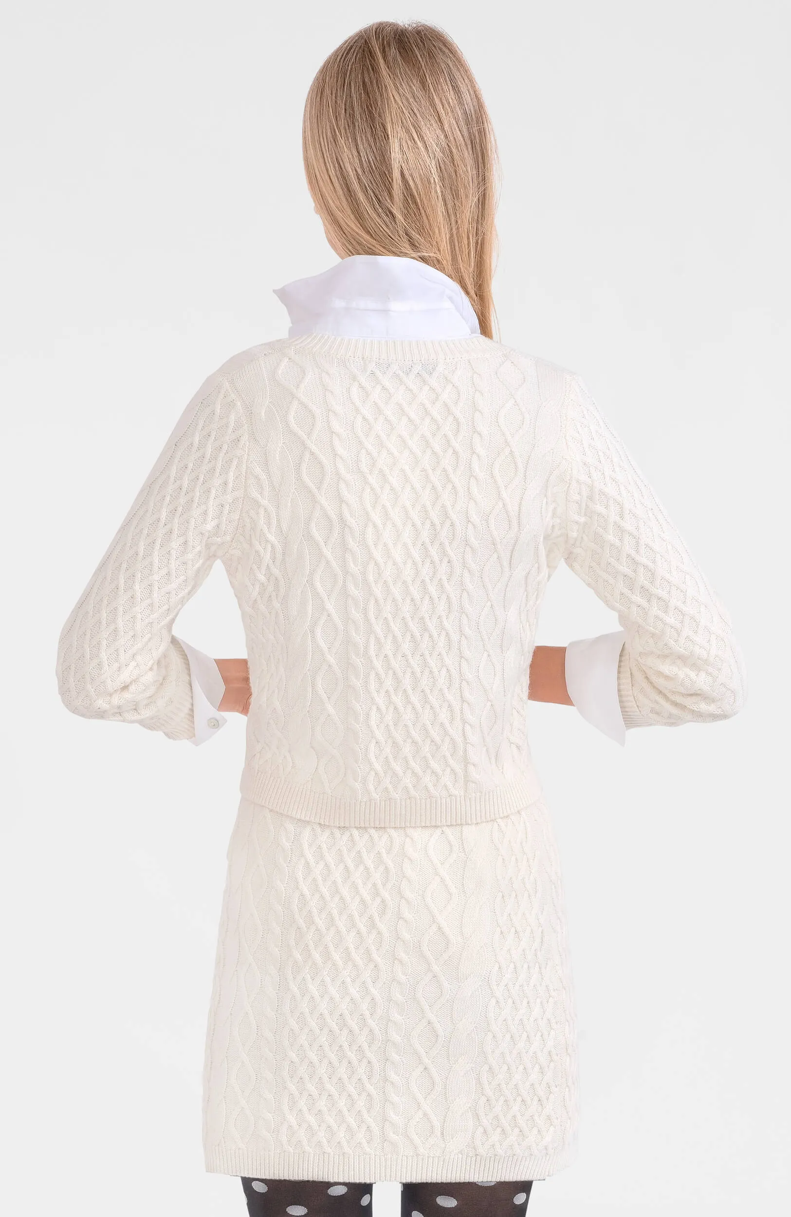 Irish Knit Cardigan yoga slim-fit
