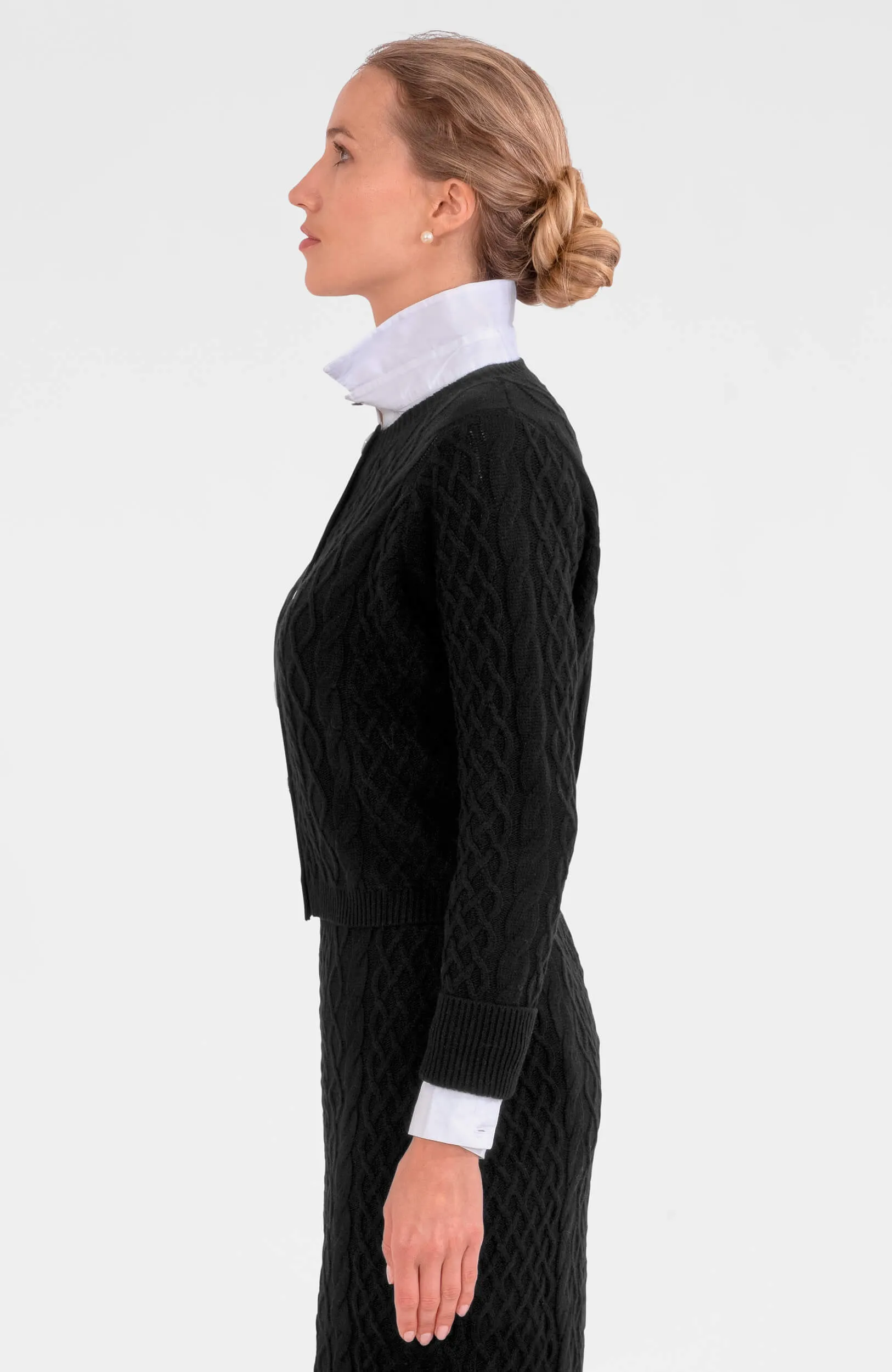 Irish Knit Cardigan yoga slim-fit
