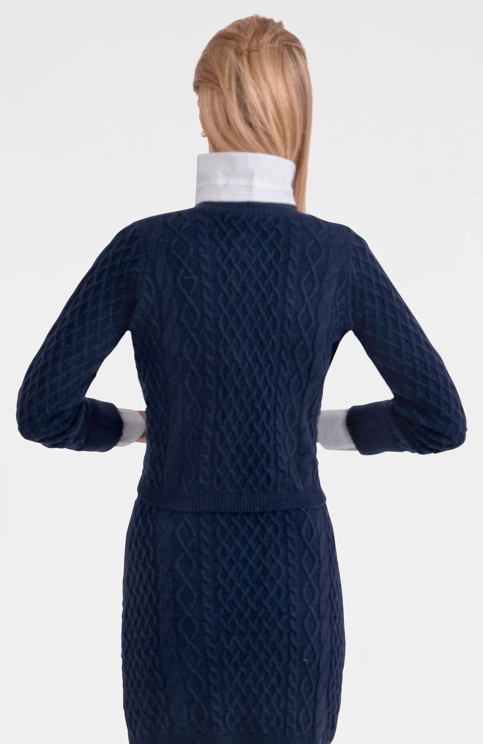 Irish Knit Cardigan yoga slim-fit