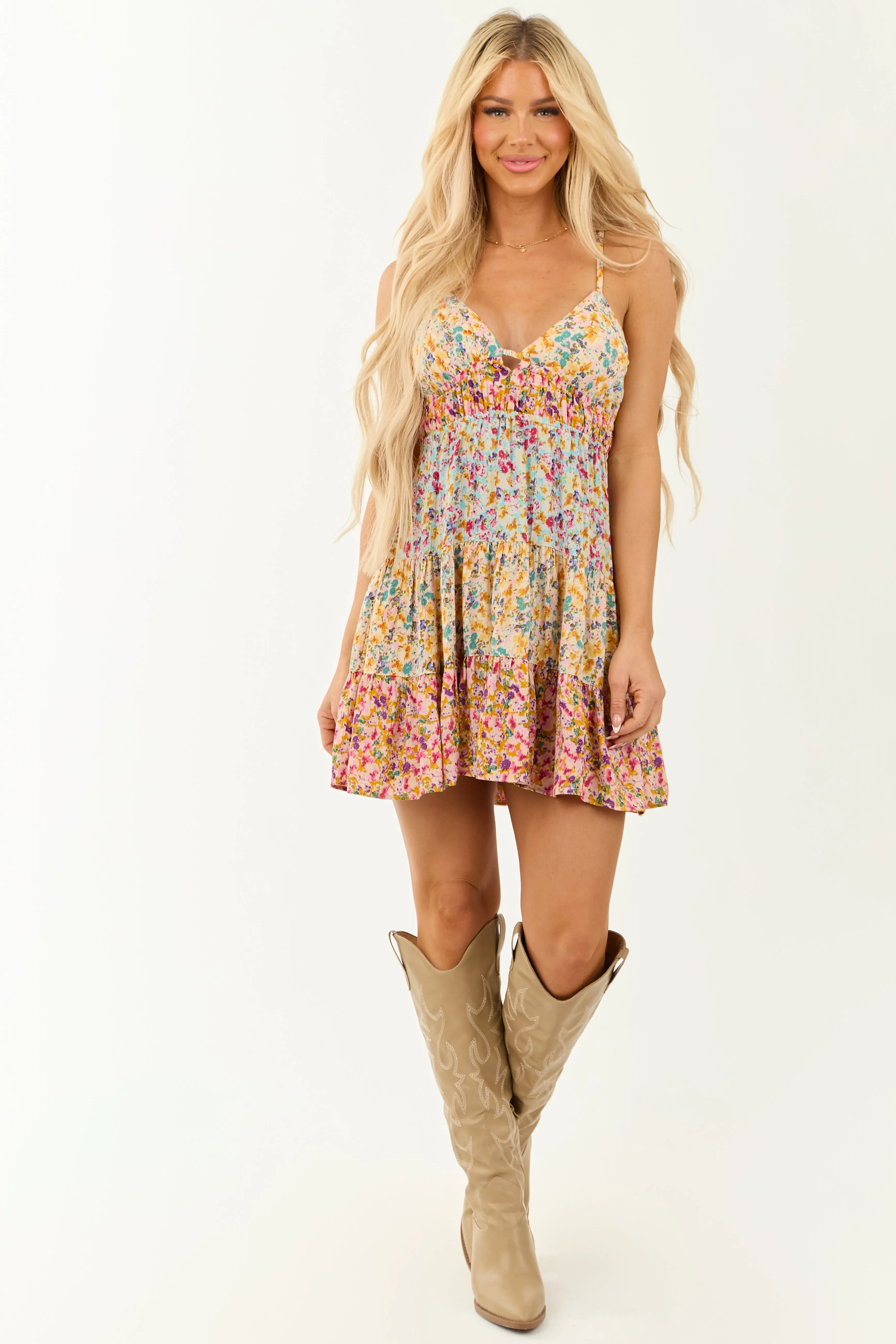 4/11/2025,ALL_PRODUCTS,back-in-stock:true,filter-color:White/Ivory,filter-neckline:Plunging,filter-pattern:Floral,filter-season:Spring,filter-season:Summer,filter-sleeve:Sleeveless,gpc:Dresses,pc:Short_Dresses,Reg-Price