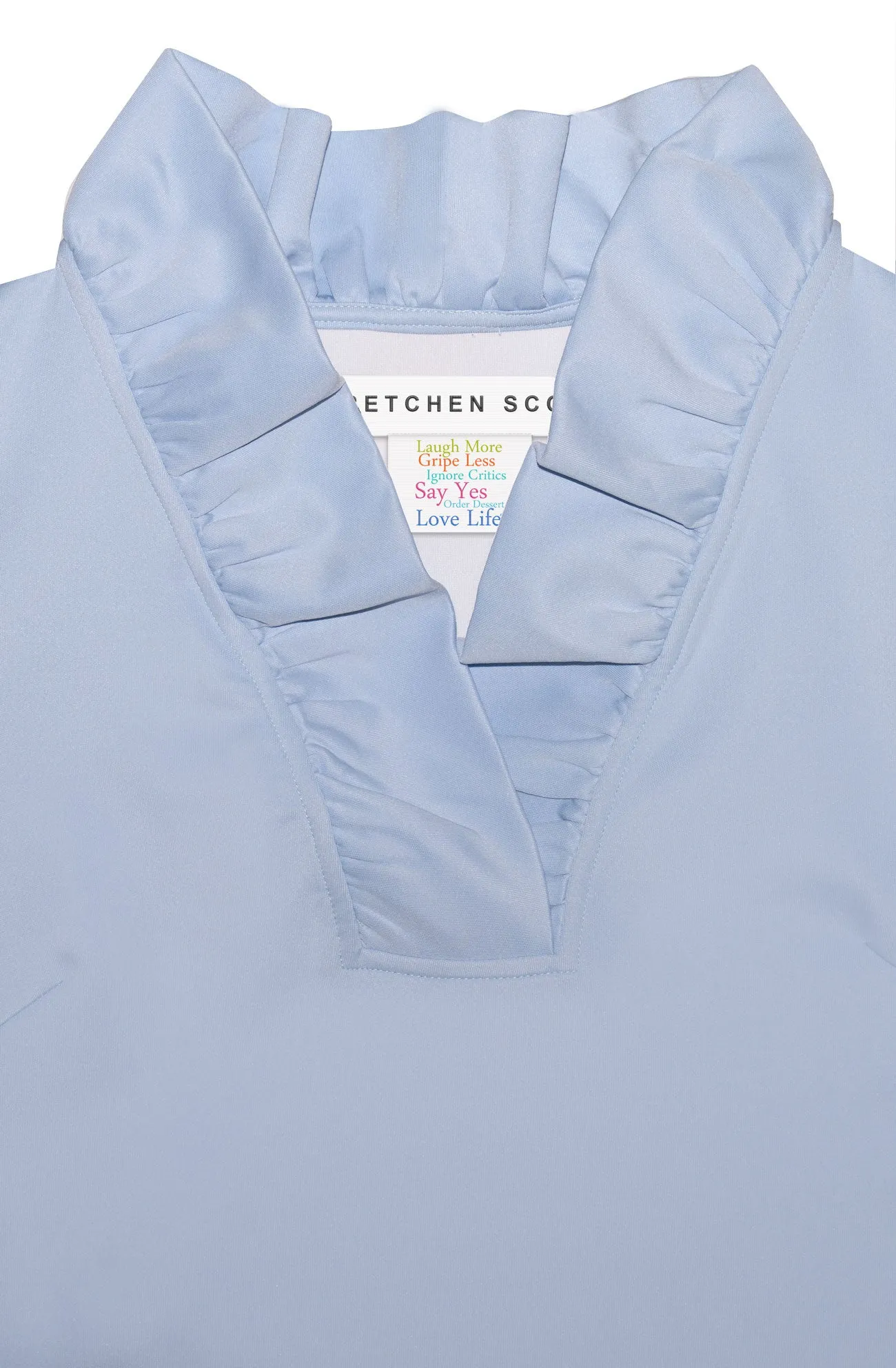 Jersey Ruffneck 3/4 Sleeve Top - Solid parent-child coord