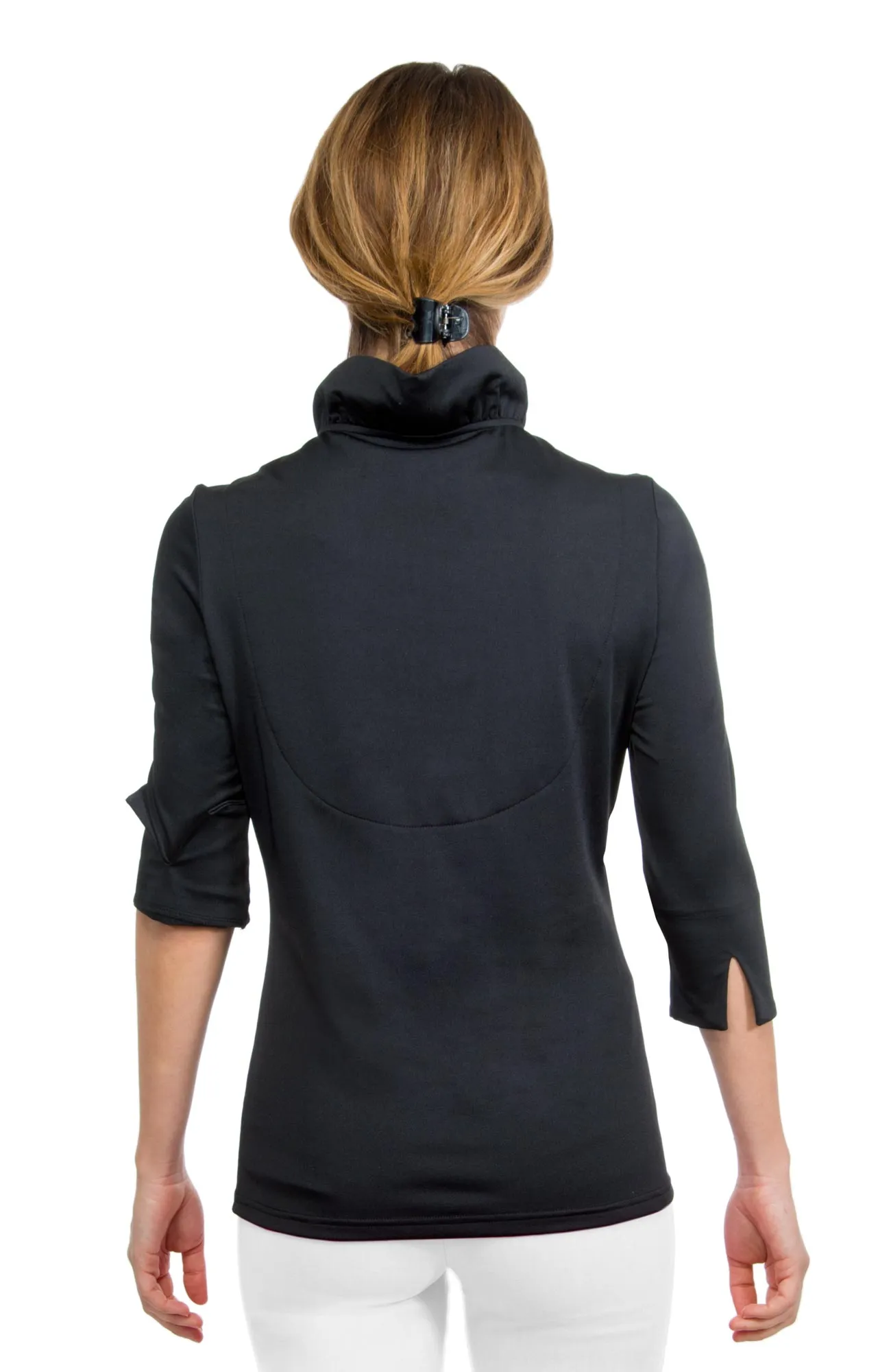 Jersey Ruffneck 3/4 Sleeve Top - Solid parent-child coord