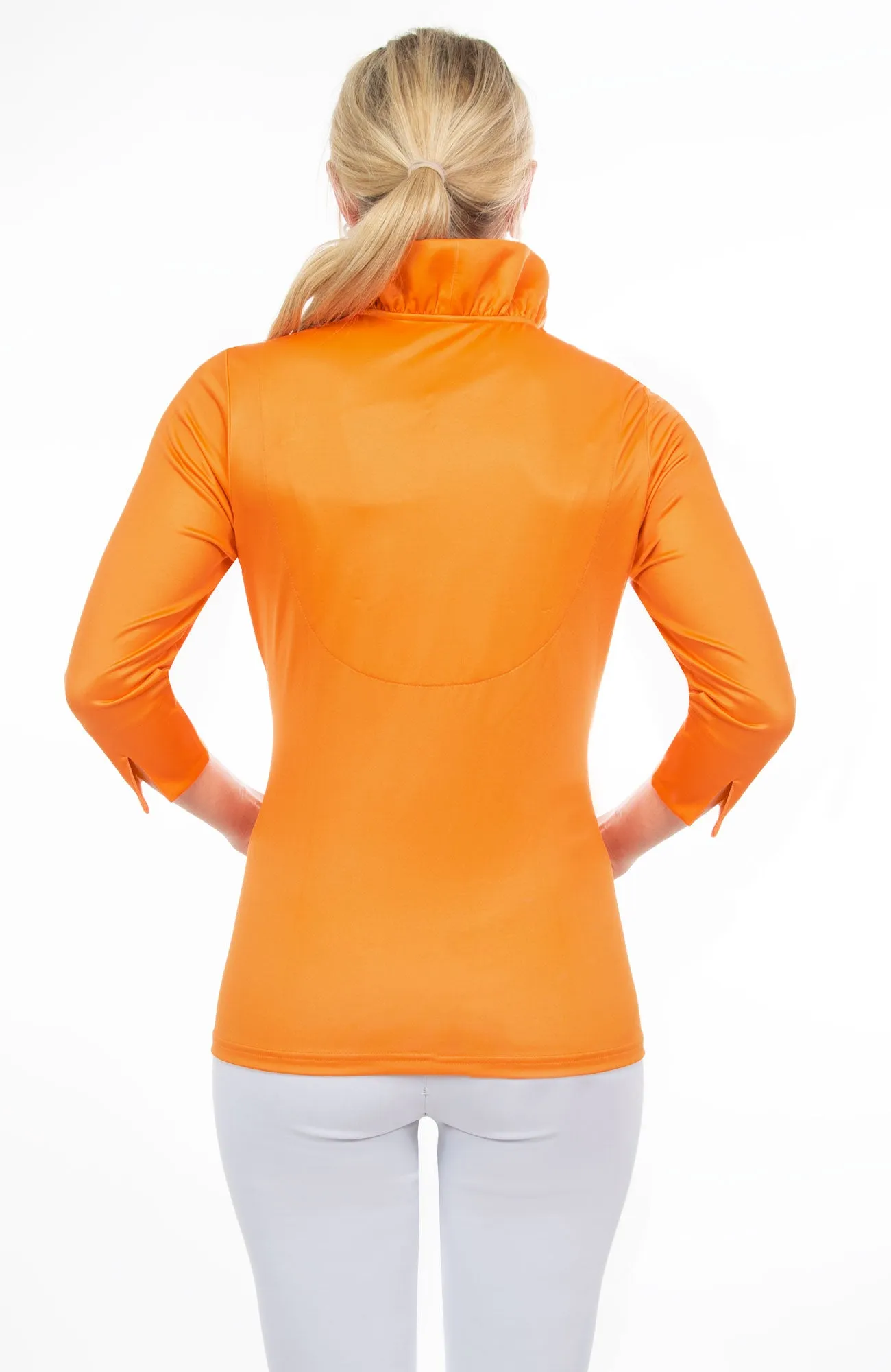 Jersey Ruffneck 3/4 Sleeve Top - Solid parent-child coord