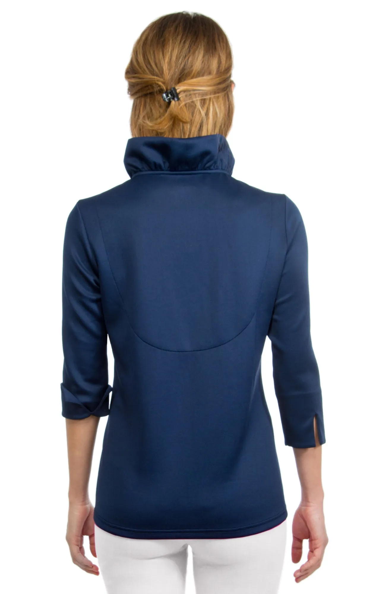 Jersey Ruffneck 3/4 Sleeve Top - Solid parent-child coord